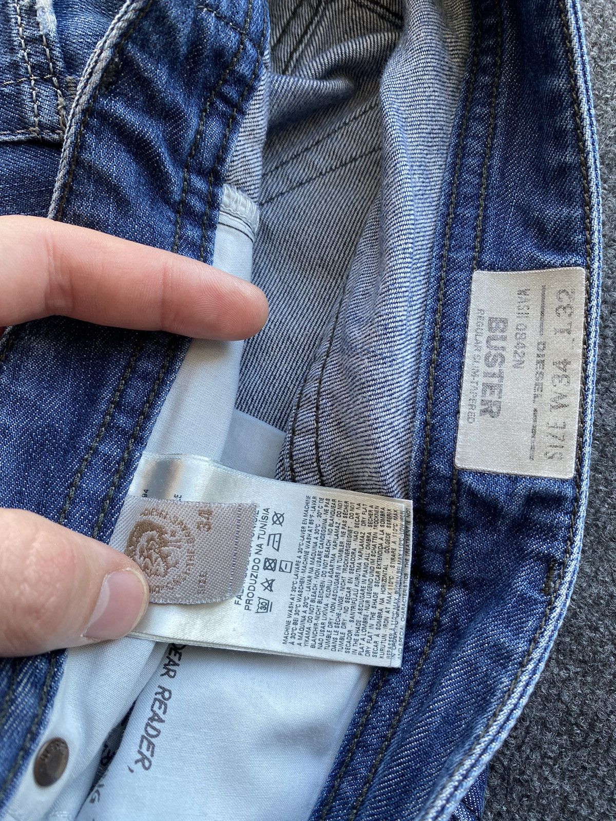 Diesel 🔥Opium Punk Diesel Blue Buster regular slim tapered 34 mens Size US 34 / EU 50 - 3 Thumbnail