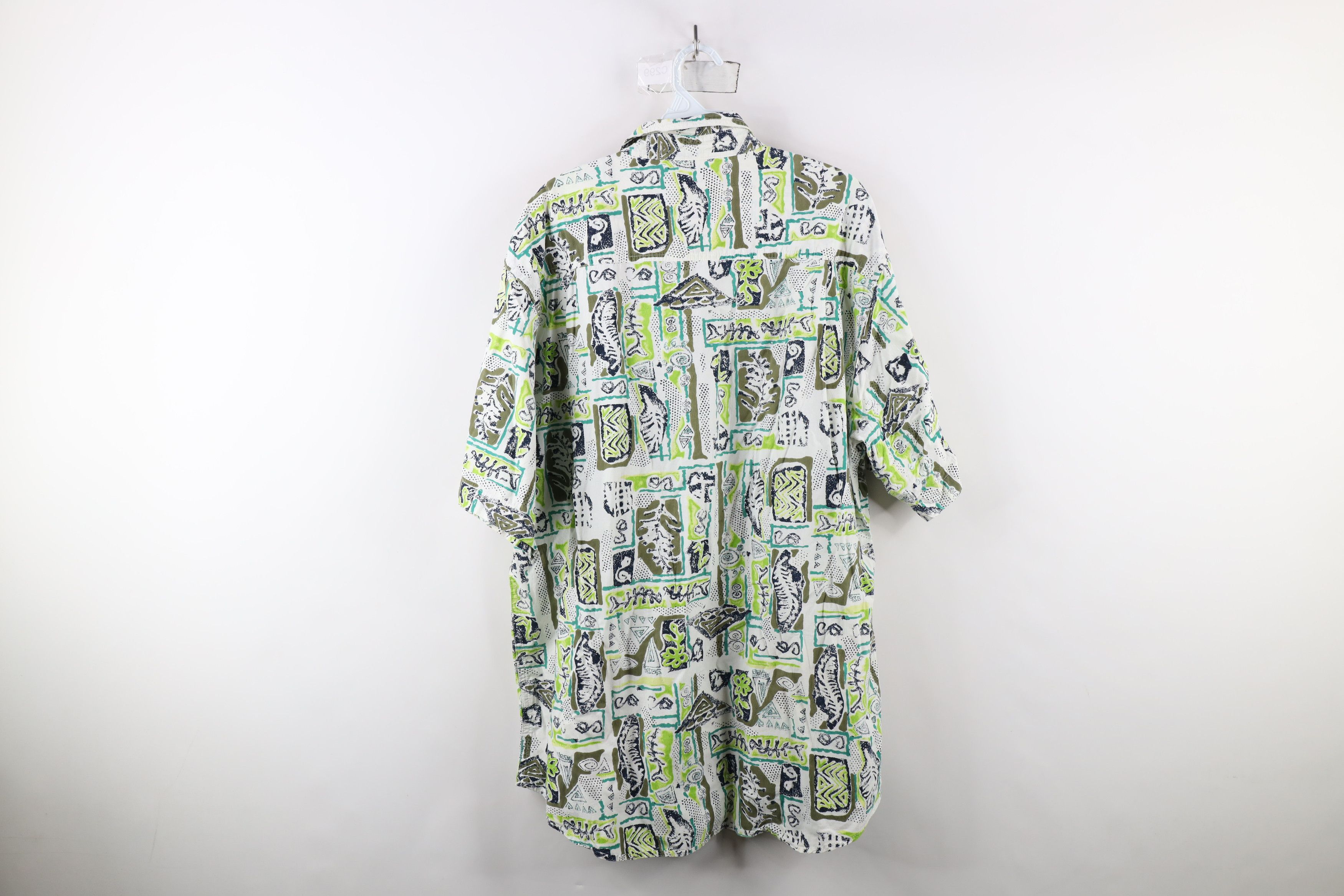 Vintage Vintage 90s Streetwear Abstract Surf Hawaiian Button Shirt Size US XL / EU 56 / 4 - 12 Thumbnail