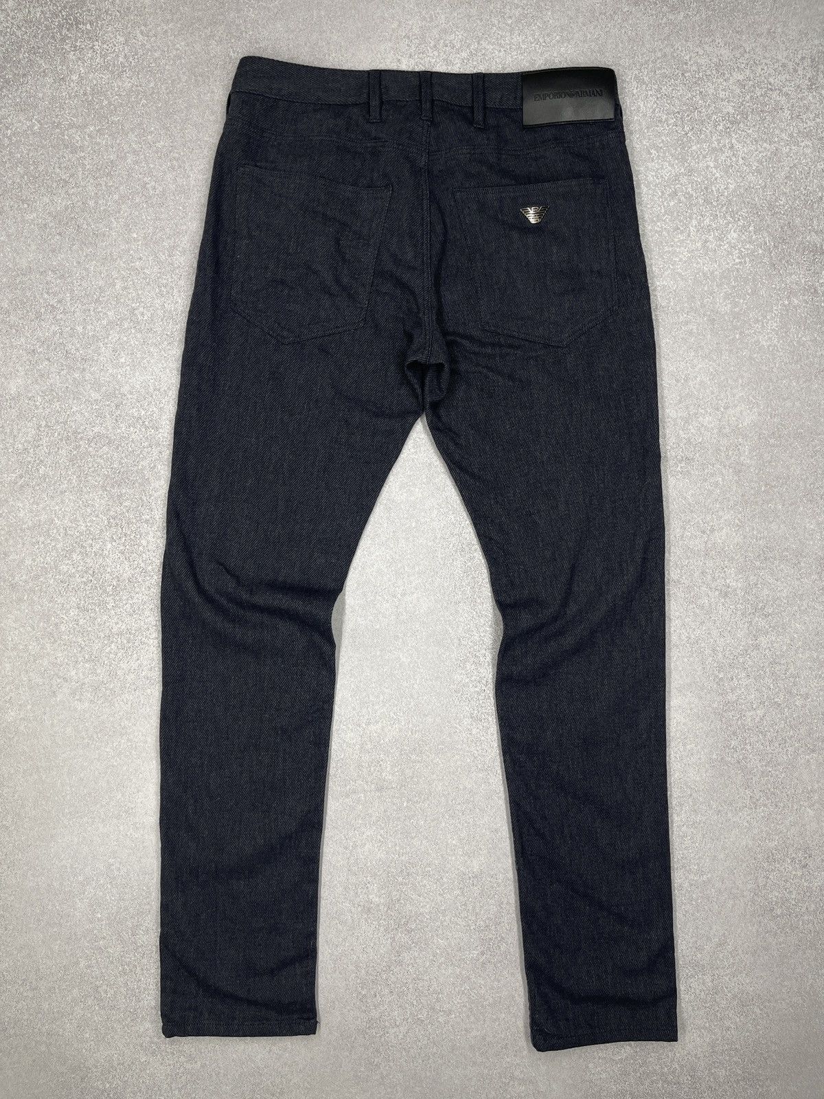 Emporio Armani Mens Emporio Armani J6 Herringbone Pants Grey Size 30 Size US 30 / EU 46 - 2 Thumbnail