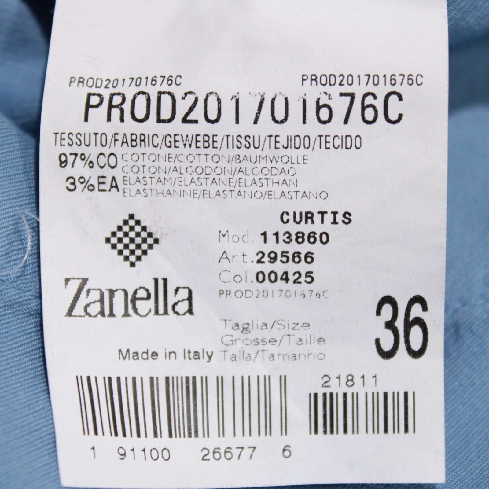 Zanella Zanella New with tags Chino Size 38 US In Blue Size US 38 / EU 54 - 5 Thumbnail