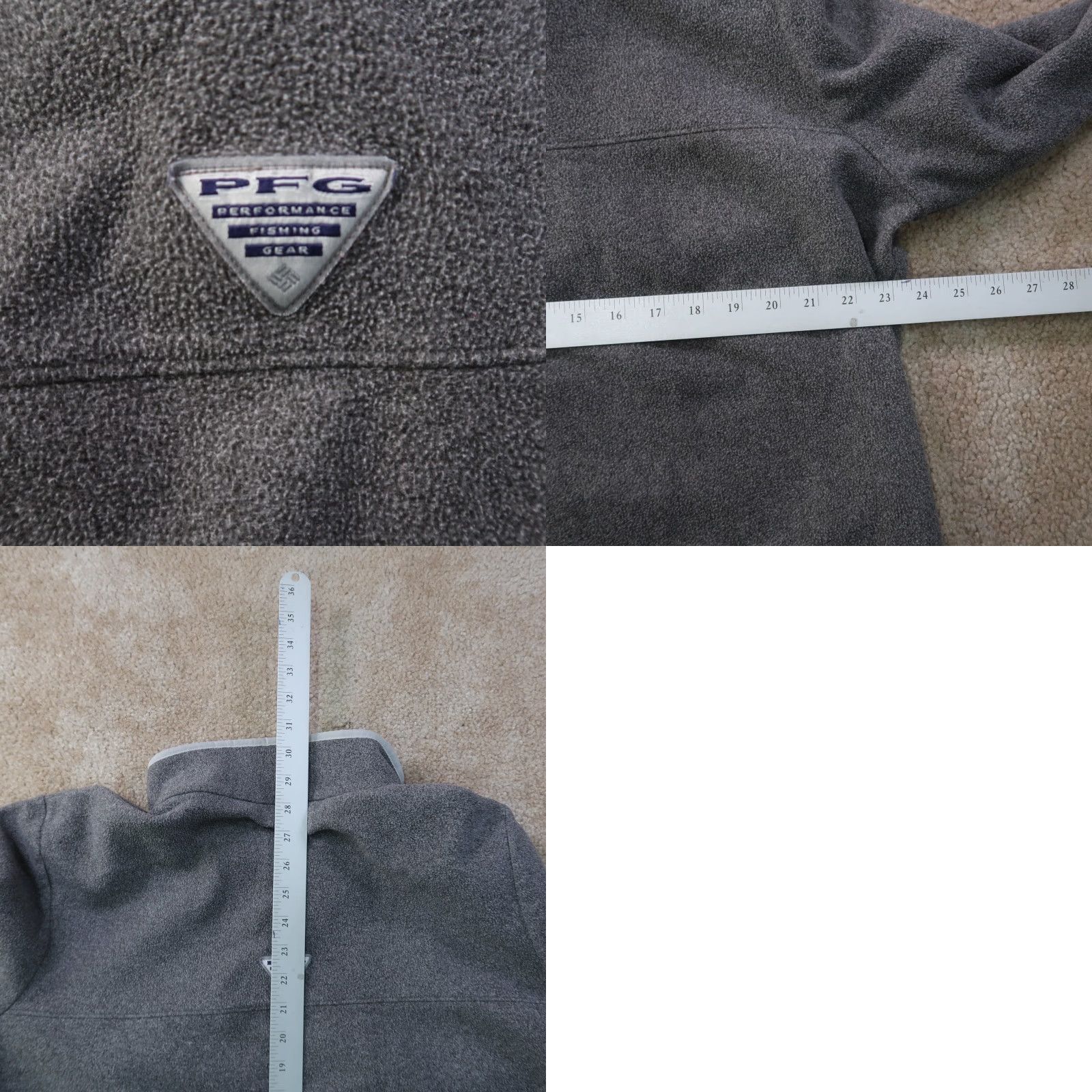 Vintage VINTAGE Columbia Sweatshirt PFG T snap Fleece Gray XL Men’s Long Sleeve Pullover Mock Neck Zip Pocket Regular Quiet? Size US XL / EU 56 / 4 - 8 Thumbnail