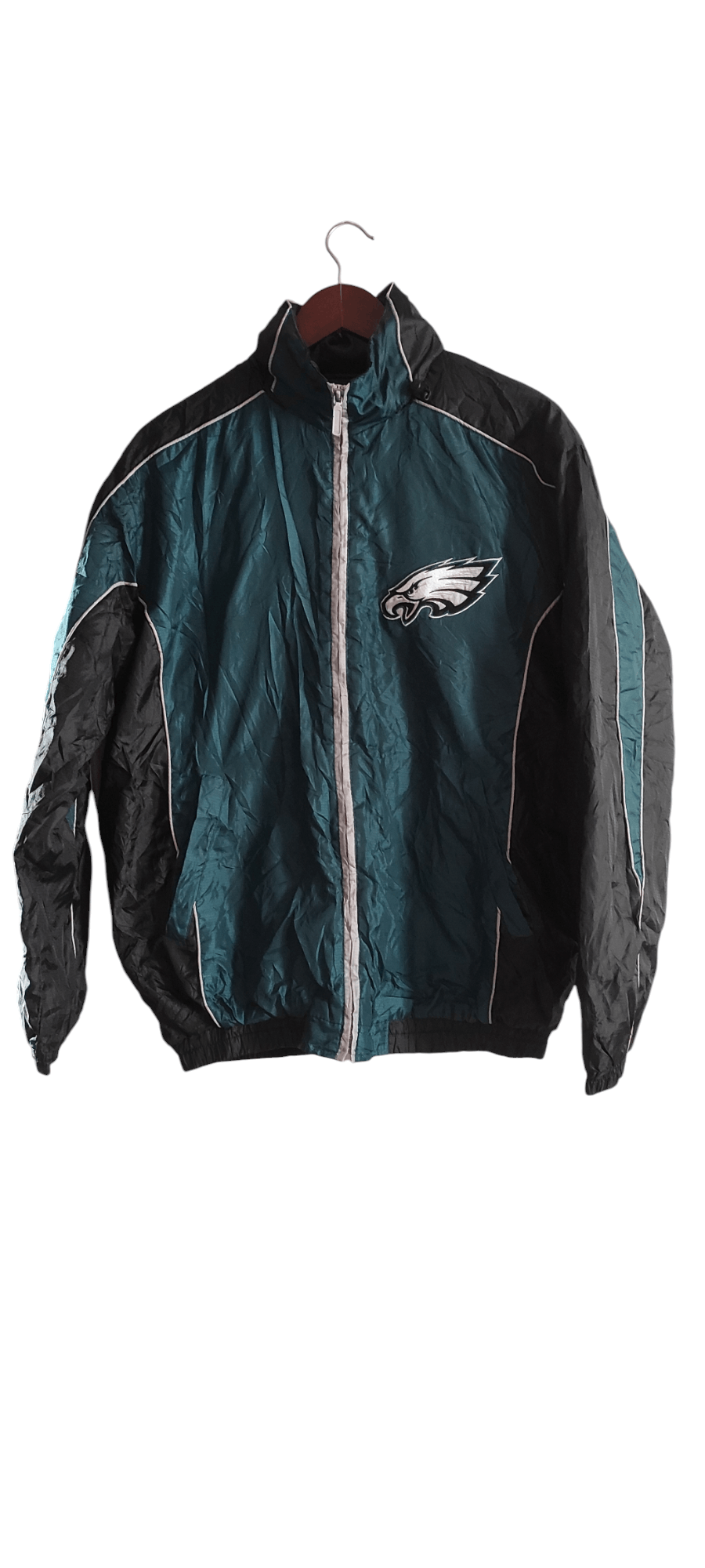 NFL × Vintage Vintage 90s Philadelphia Eagles NFL Full Zip Puffer Jacket Size US M / EU 48-50 / 2 - 1 Thumbnail