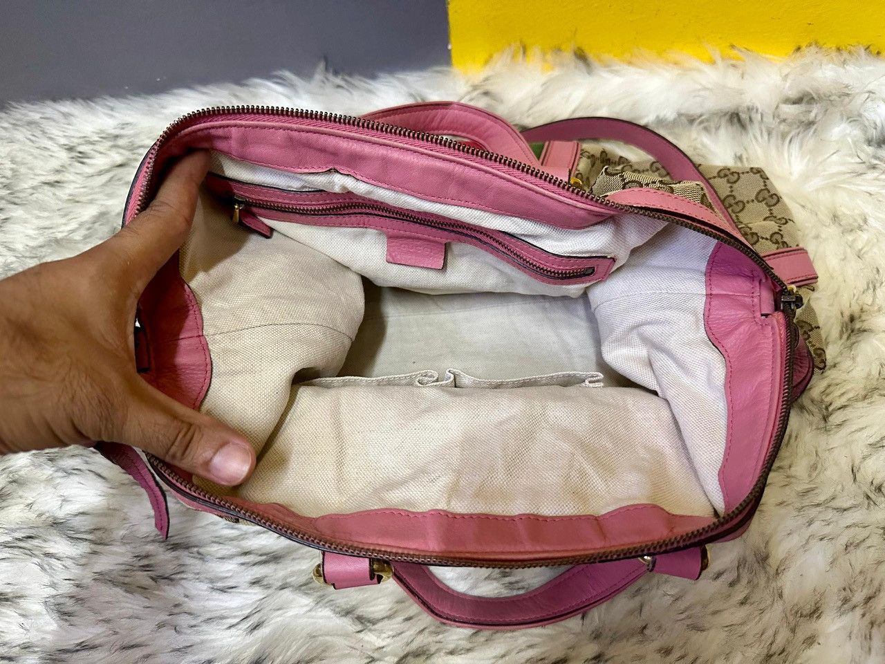 Gucci Authentic Gucci Monogram GG Canvas Web Rania Large Tote Size ONE SIZE - 5 Thumbnail