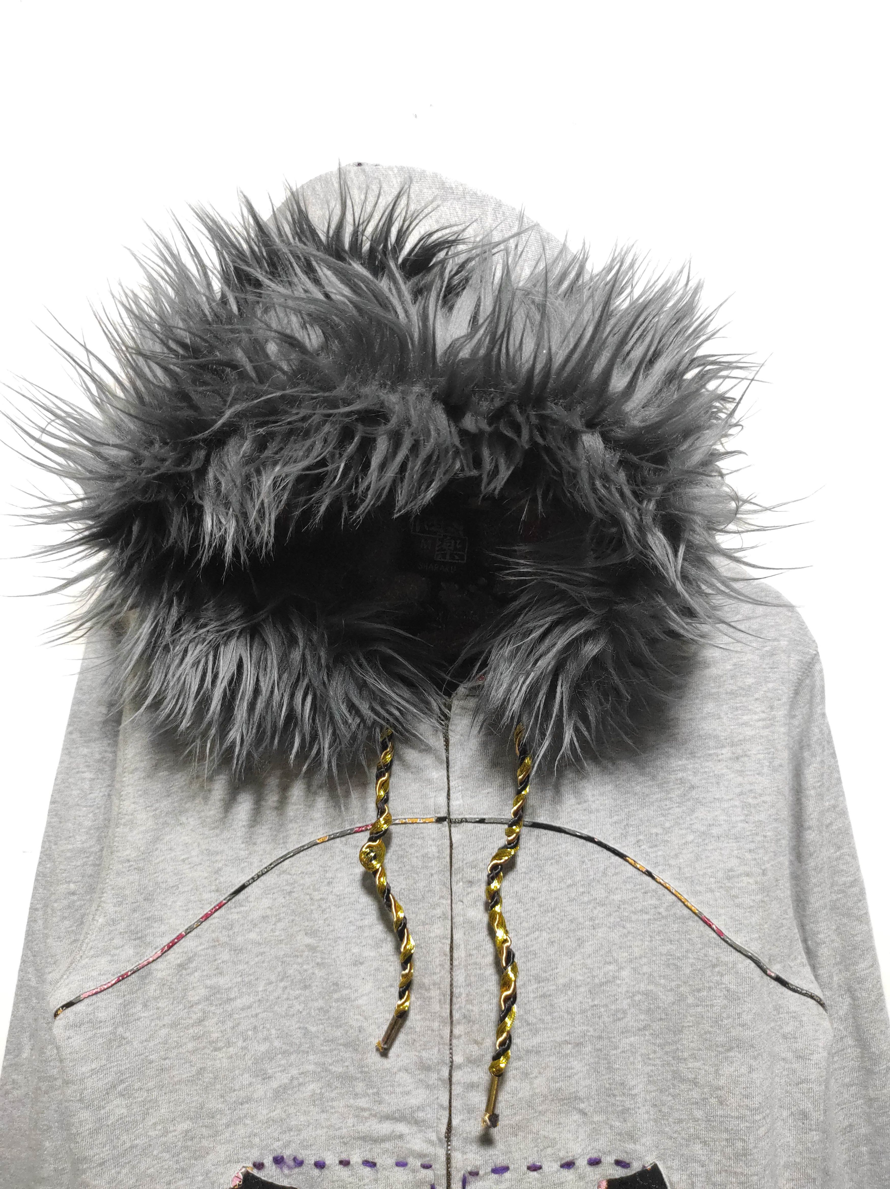Japanese Brand Sharaku Zipper Fur Hoodie LGB IfSixWasNine style Size US M / EU 48-50 / 2 - 3 Thumbnail