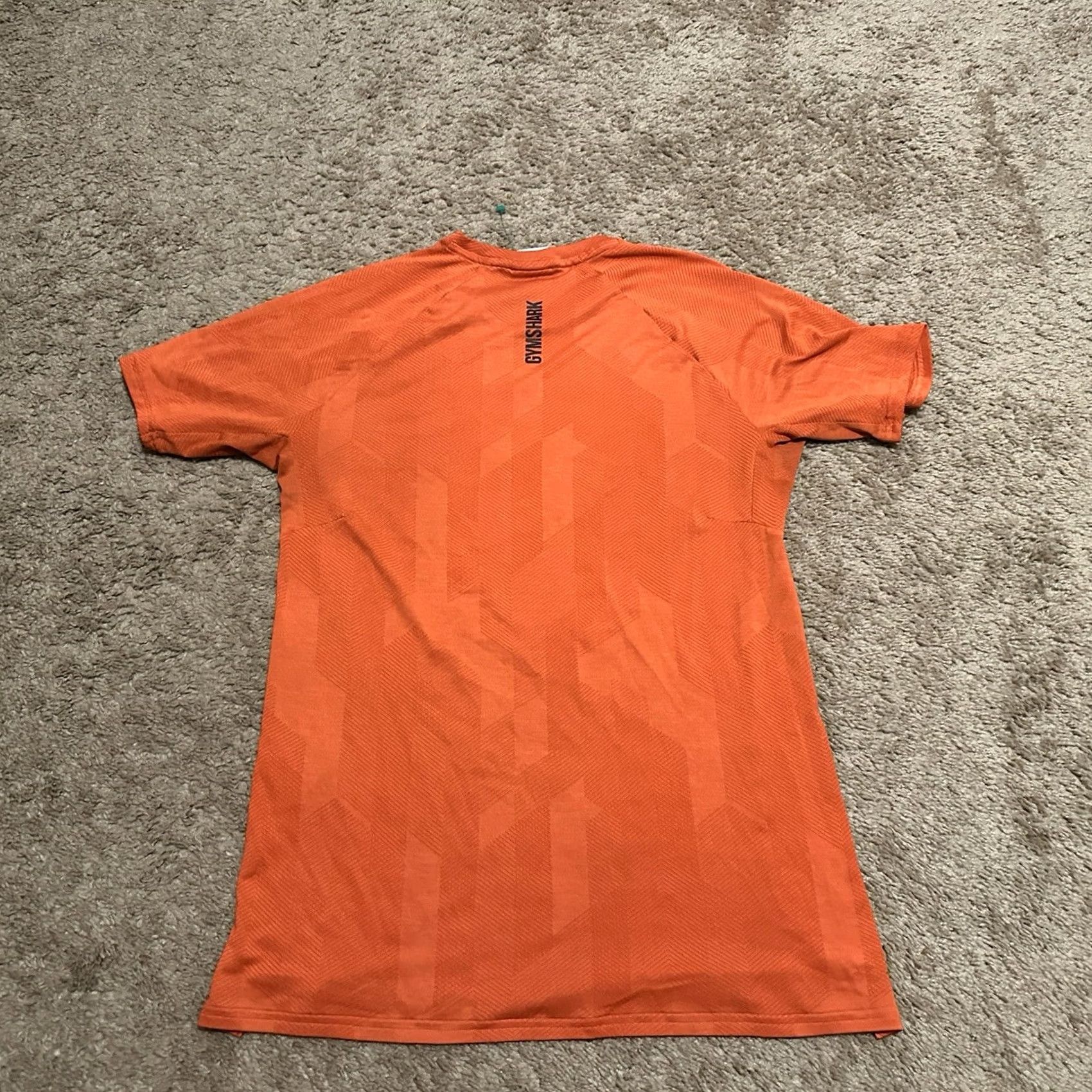 Gymshark Gymshark Apex Shirt Mens Small Orange Polyester Logo Athletic T-Shirt Gym & Training Activewear Short Sleeve Crew Neck Size US S / EU 44-46 / 1 - 7 Thumbnail