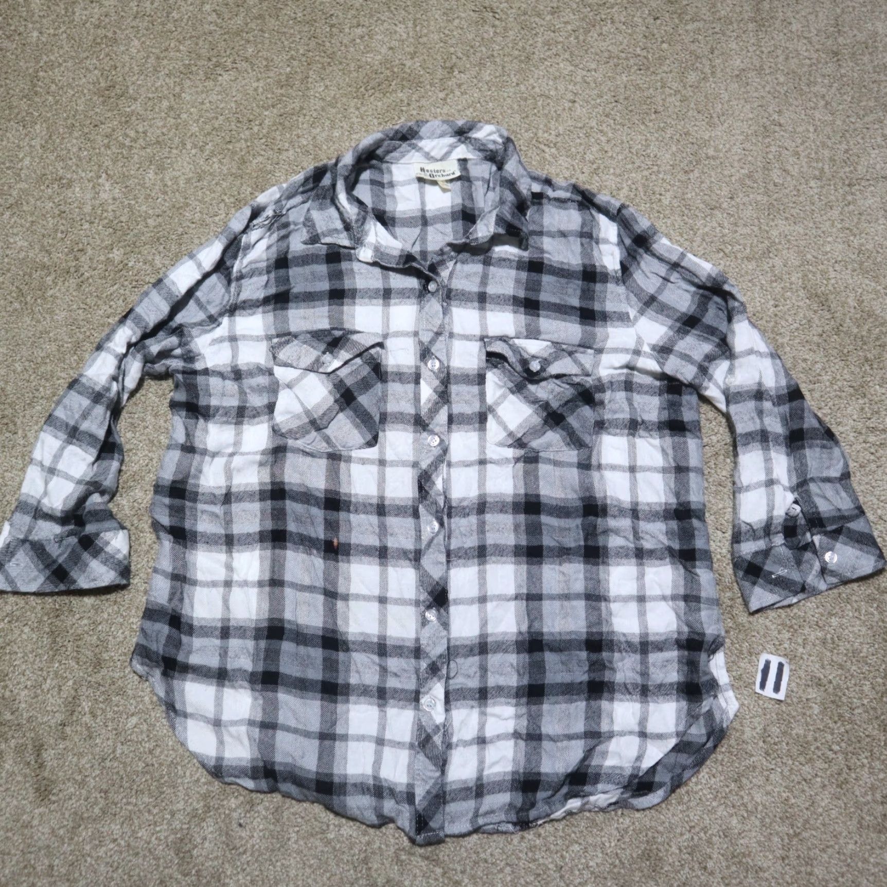 Vintage Hester & Orchard Shirt Women L Plaid Button-Down 3/4 Sleeve Casual Size L / US 10 / IT 46 - 2 Thumbnail