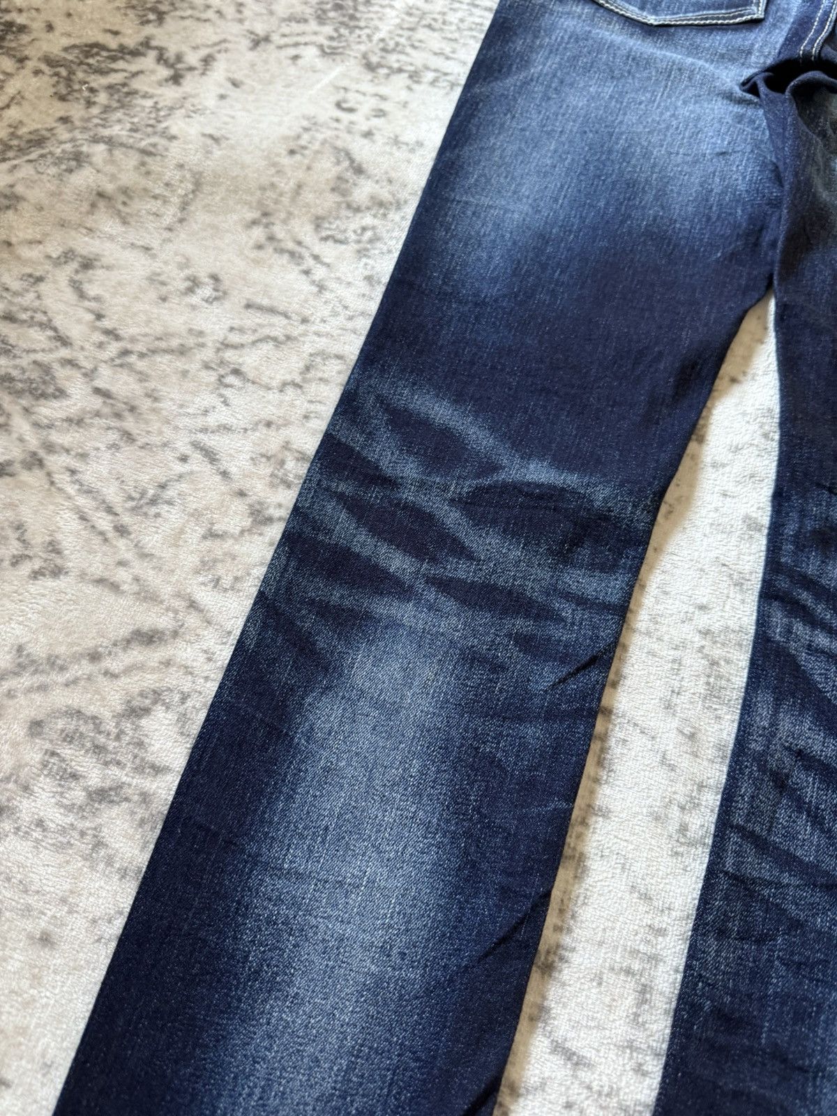 Japanese Brand Gostar De Fuga Shadow Fade Wash Whiskers Skinny Jeans Size US 29 - 15 Thumbnail