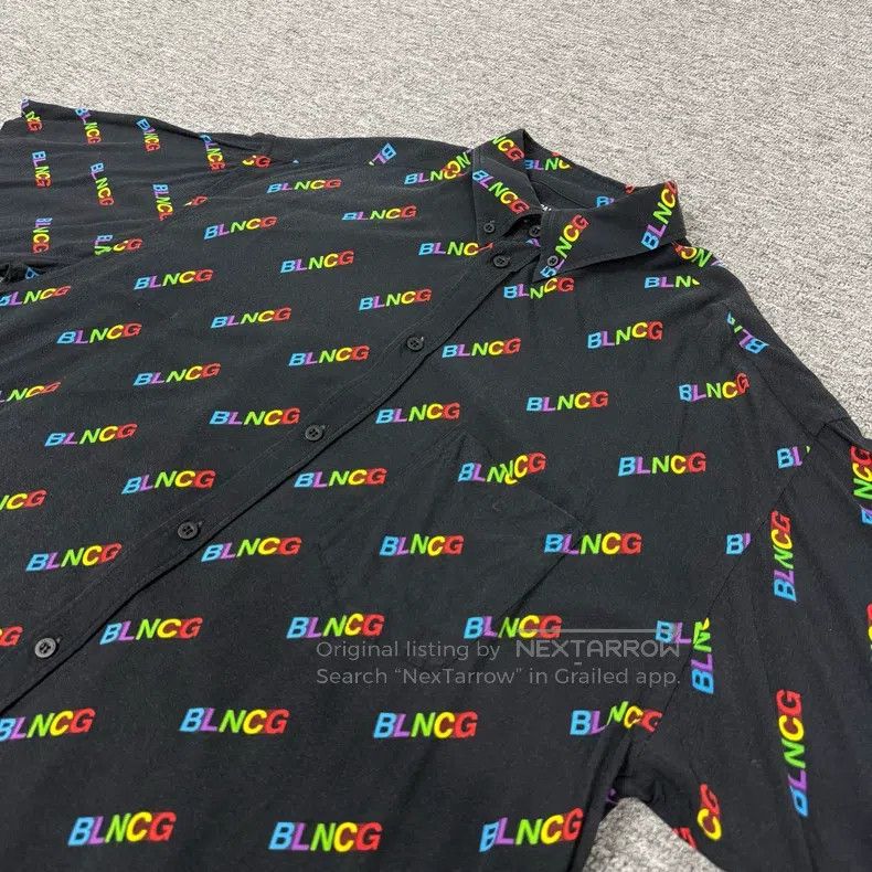 Balenciaga Balenciaga size 37 Colorful Bullet Logo Short Sleeve Shirt Size US S / EU 44-46 / 1 - 2 Thumbnail