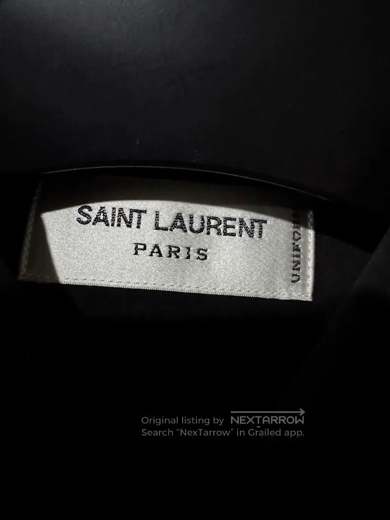 Saint Laurent Paris Saint Laurent Paris Solid Black Shirt Size XS / US 0-2 / IT 36-38 - 2 Thumbnail