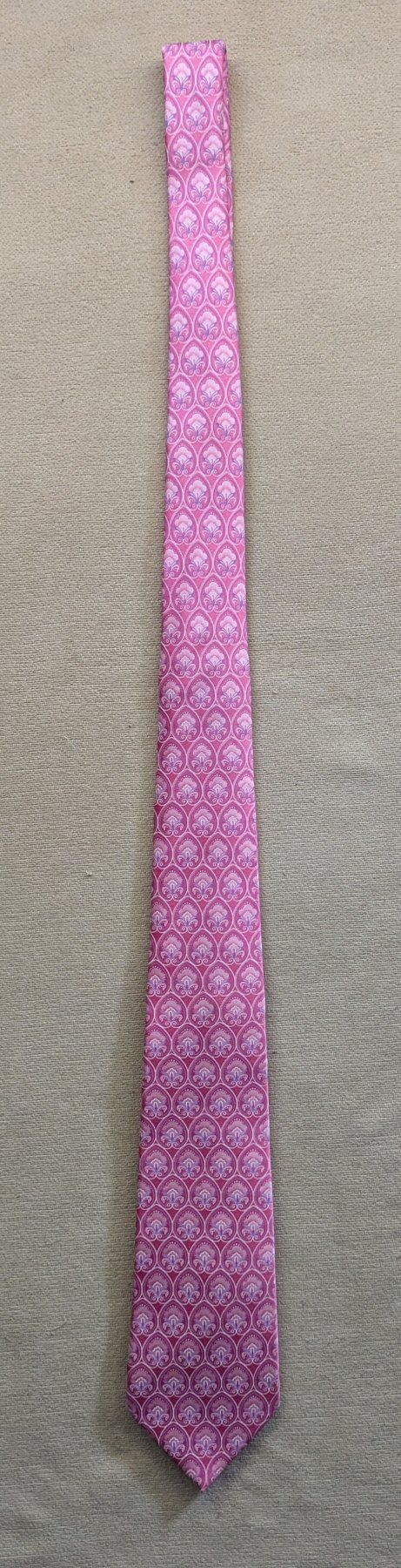 Valentino Valentino Pink Patterned Silk Tie (NWT) Size ONE SIZE - 4 Thumbnail