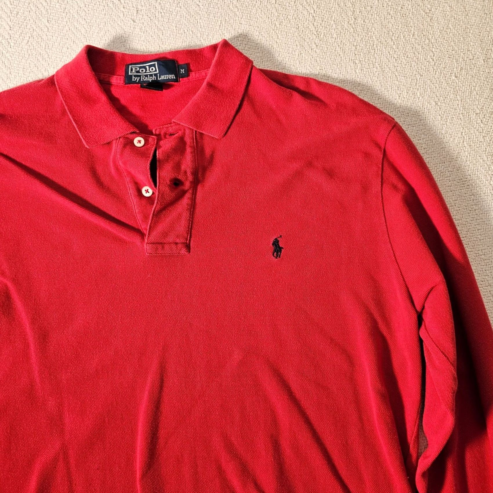 Ralph Lauren Polo Ralph Lauren Shirt Adult Medium Red Long Sleeve Golf Rugby Men's M Size US M / EU 48-50 / 2 - 3 Thumbnail