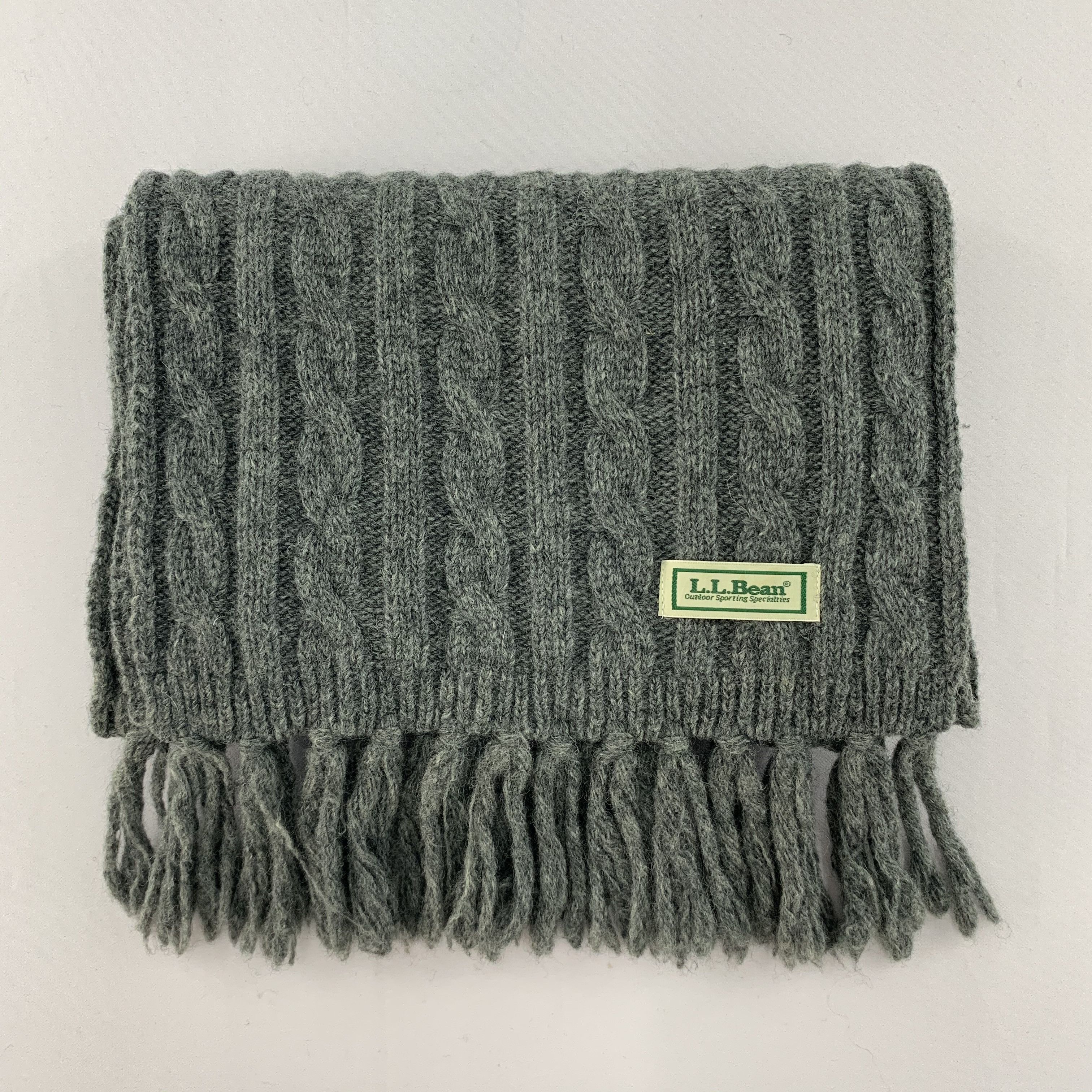 L.L. Bean L.L. Bean Scarf Wool Knit Muffler Neck Wrap BL5109 Size ONE SIZE - 3 Thumbnail