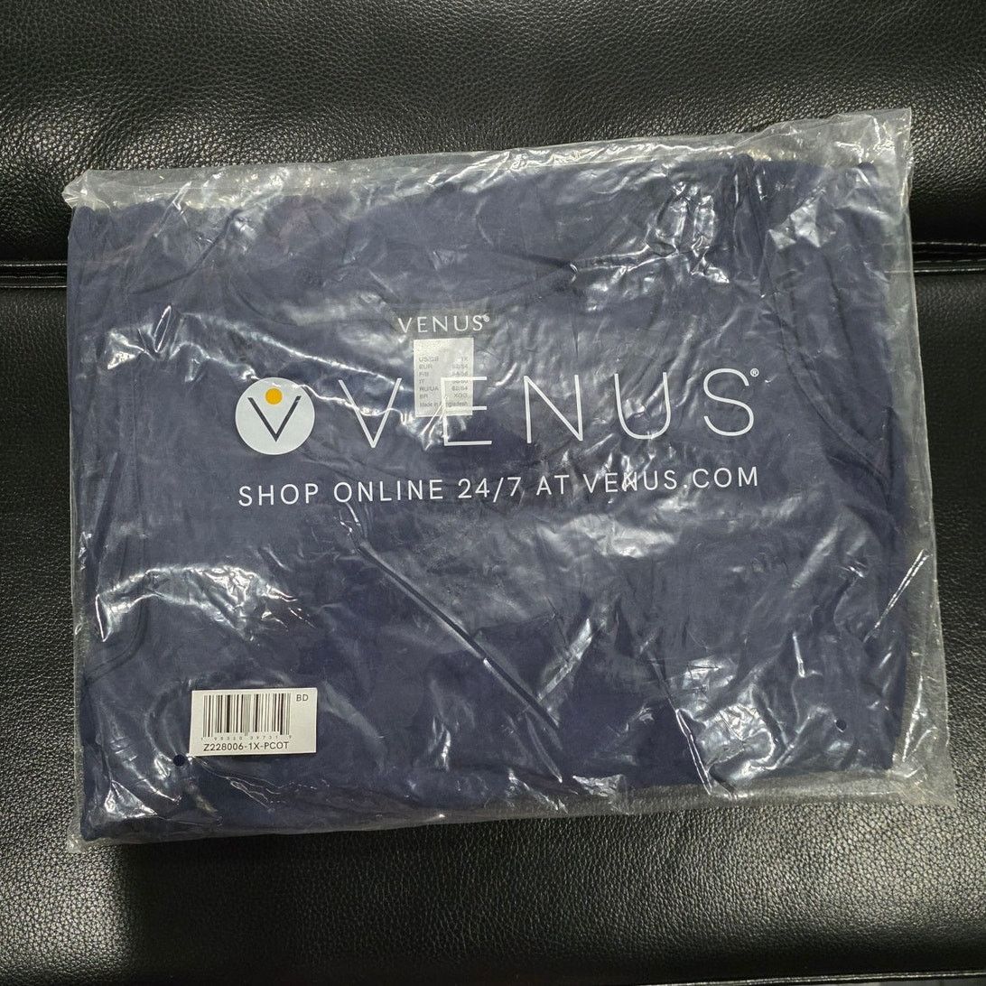 Venus Venus Navy A Line Casual Short Sleeve Dress - 1X - NEW Size XL / US 12-14 / IT 48-50 - 5 Thumbnail