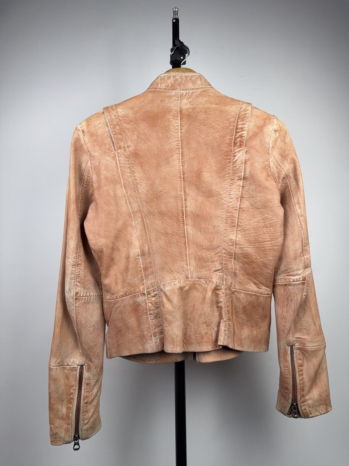 Genuine Leather Vintage 90s Gipsy Avant Garde Leather Biker MOTO Y2K Jacket Size S / US 4 / IT 40 - 12 Thumbnail