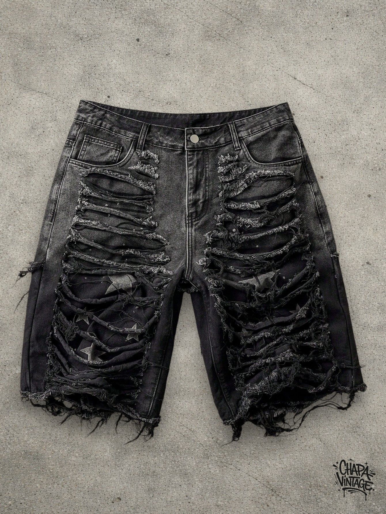 Japanese Brand Ripped opium shorts Size US 32 / EU 48 - 1 Thumbnail