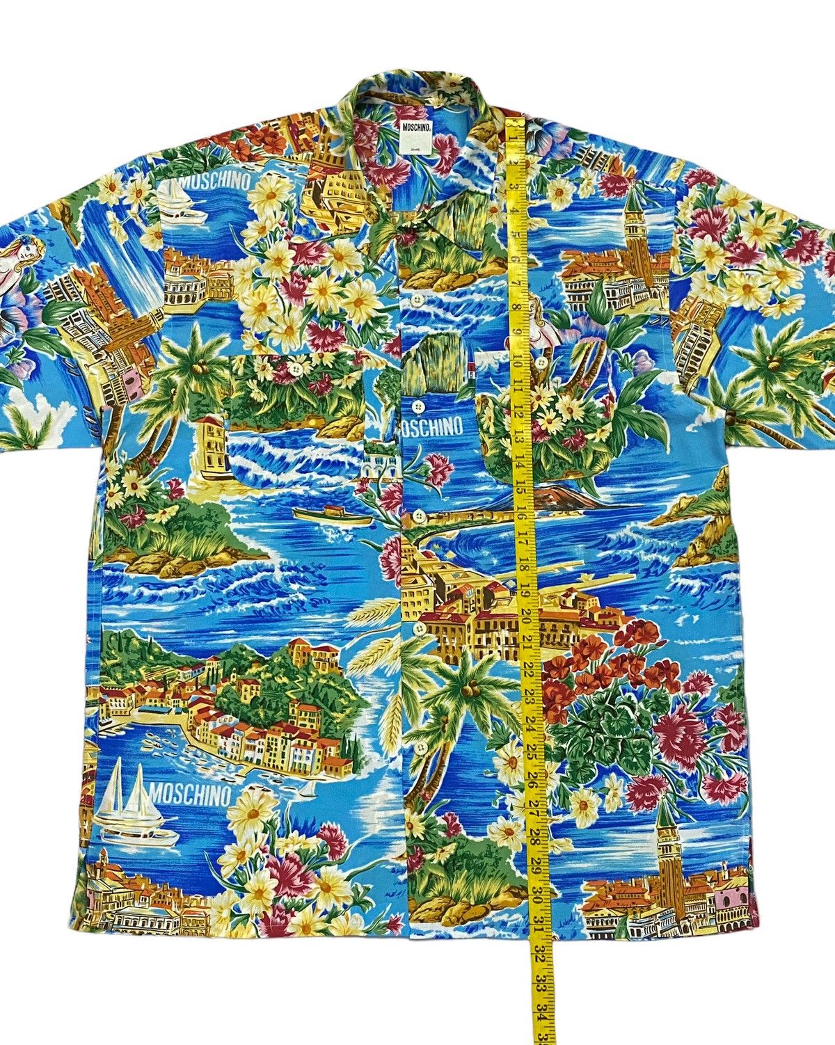 Moschino Rare‼️Moschino Hawaiian Shirt Button Ups Size US L / EU 52-54 / 3 - 5 Thumbnail