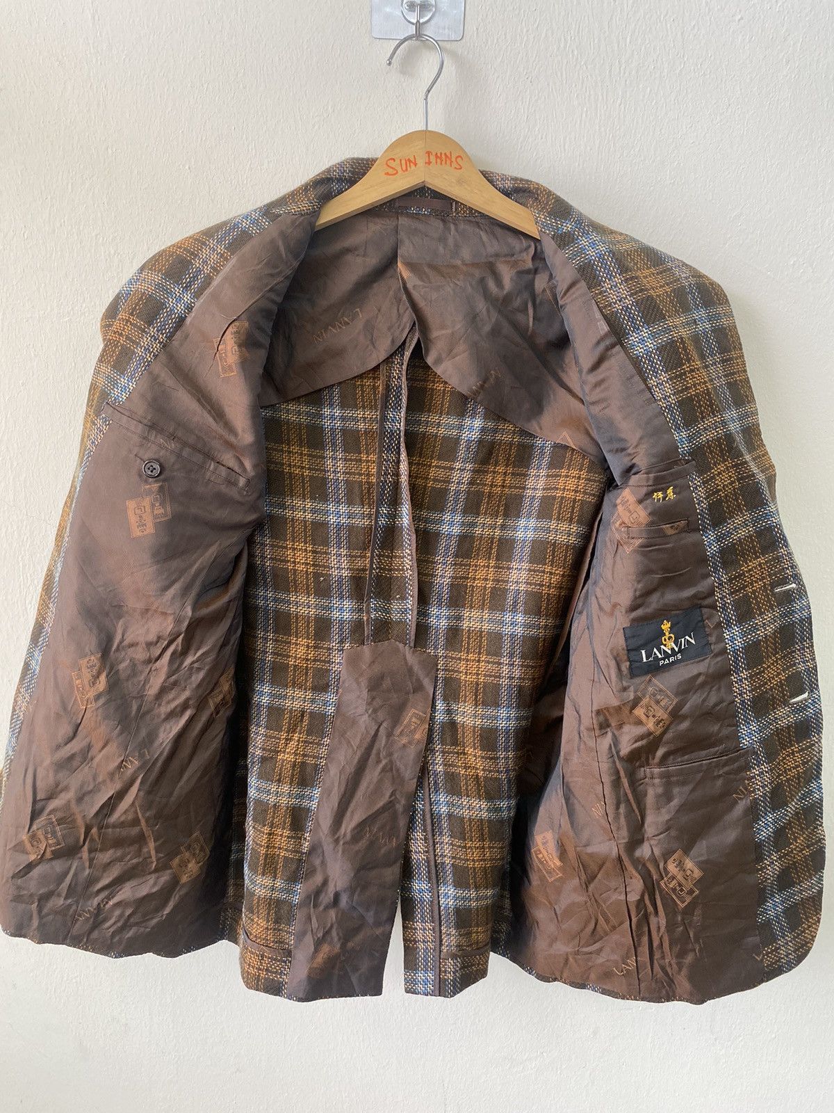 Japanese Brand × Lanvin × Vintage Vtg Lanvin Paris blazer Jacket Rare Colour Size US M / EU 48-50 / 2 - 5 Thumbnail
