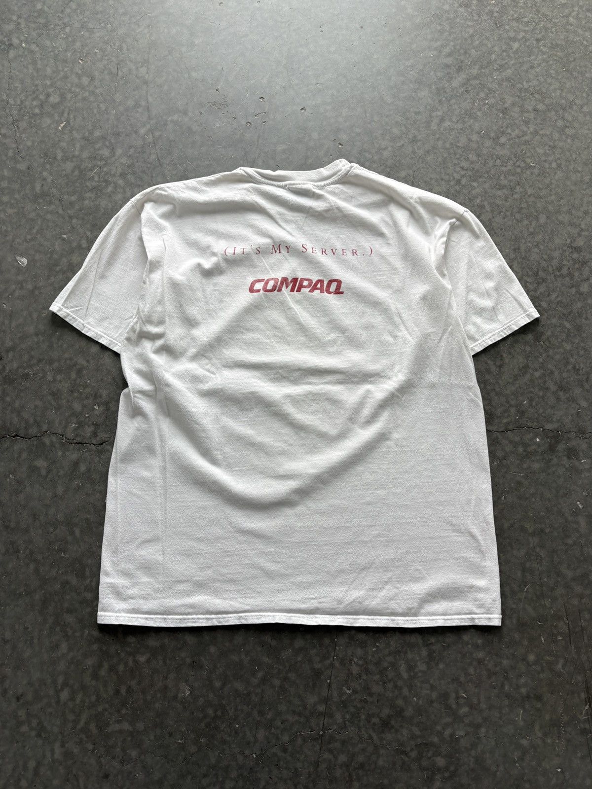 Vintage Vintage 90s Compaq Graphic Tee Size US XL / EU 56 / 4 - 4 Thumbnail