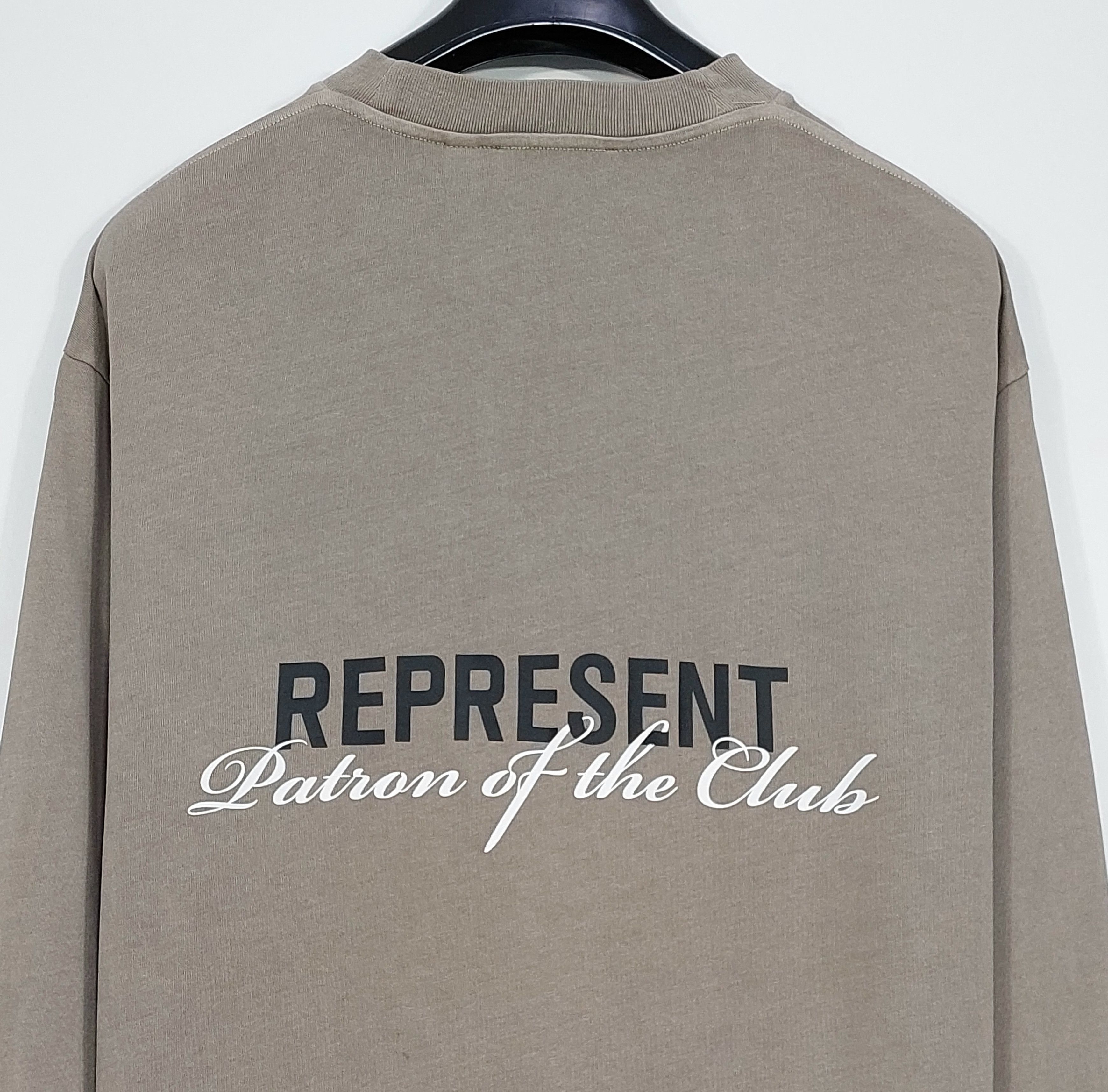Represent Clo. patron of the club LS tshirt - mudstone S Size US S / EU 44-46 / 1 - 10 Thumbnail