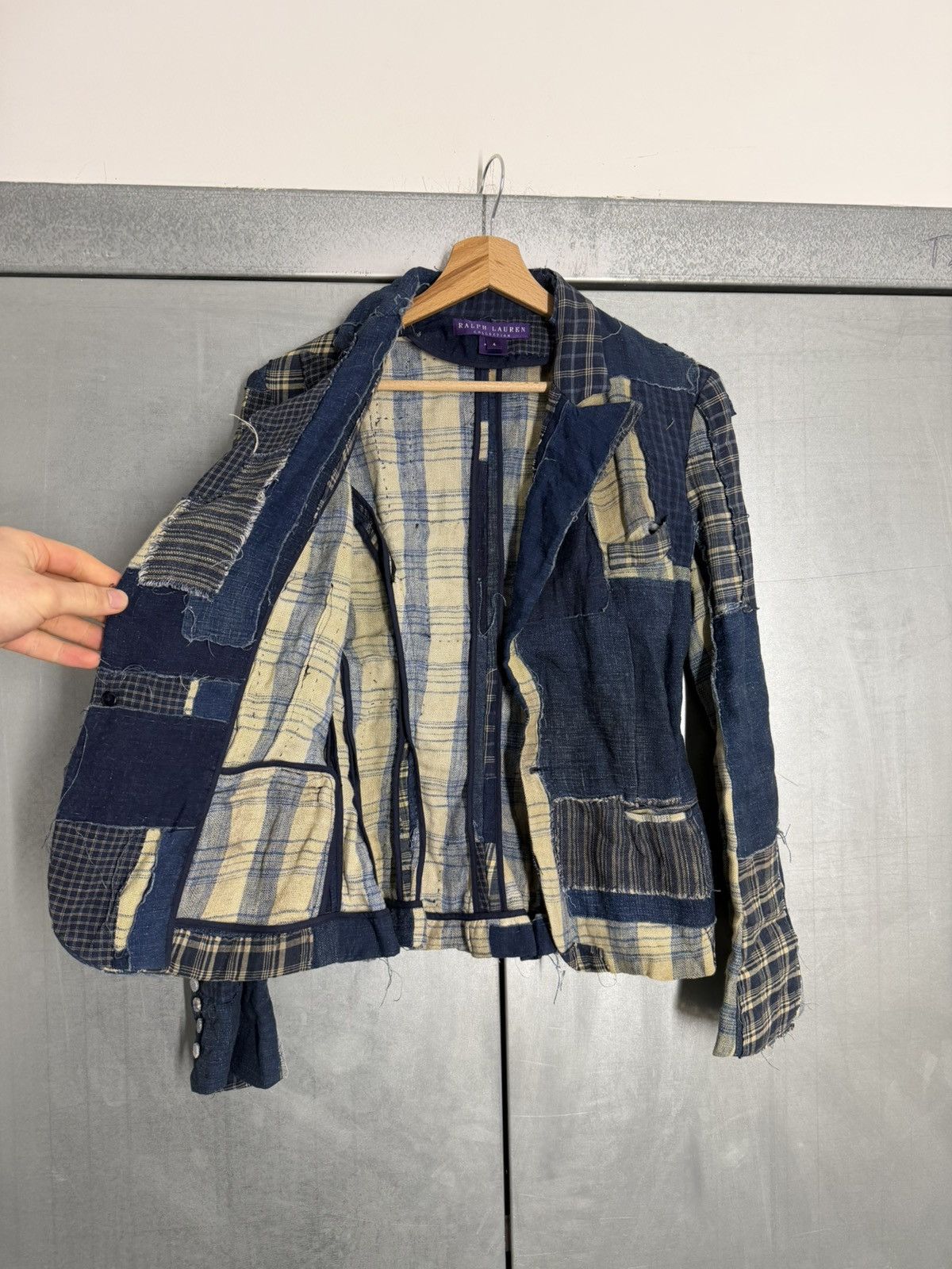 Ralph Lauren Ralph Lauren Collection Purple Linen Country Patched Blazer Size S / US 4 / IT 40 - 10 Thumbnail
