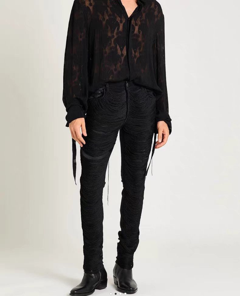 Amiri Amiri Men's Fringe Jeans Size US 37 - 2 Thumbnail