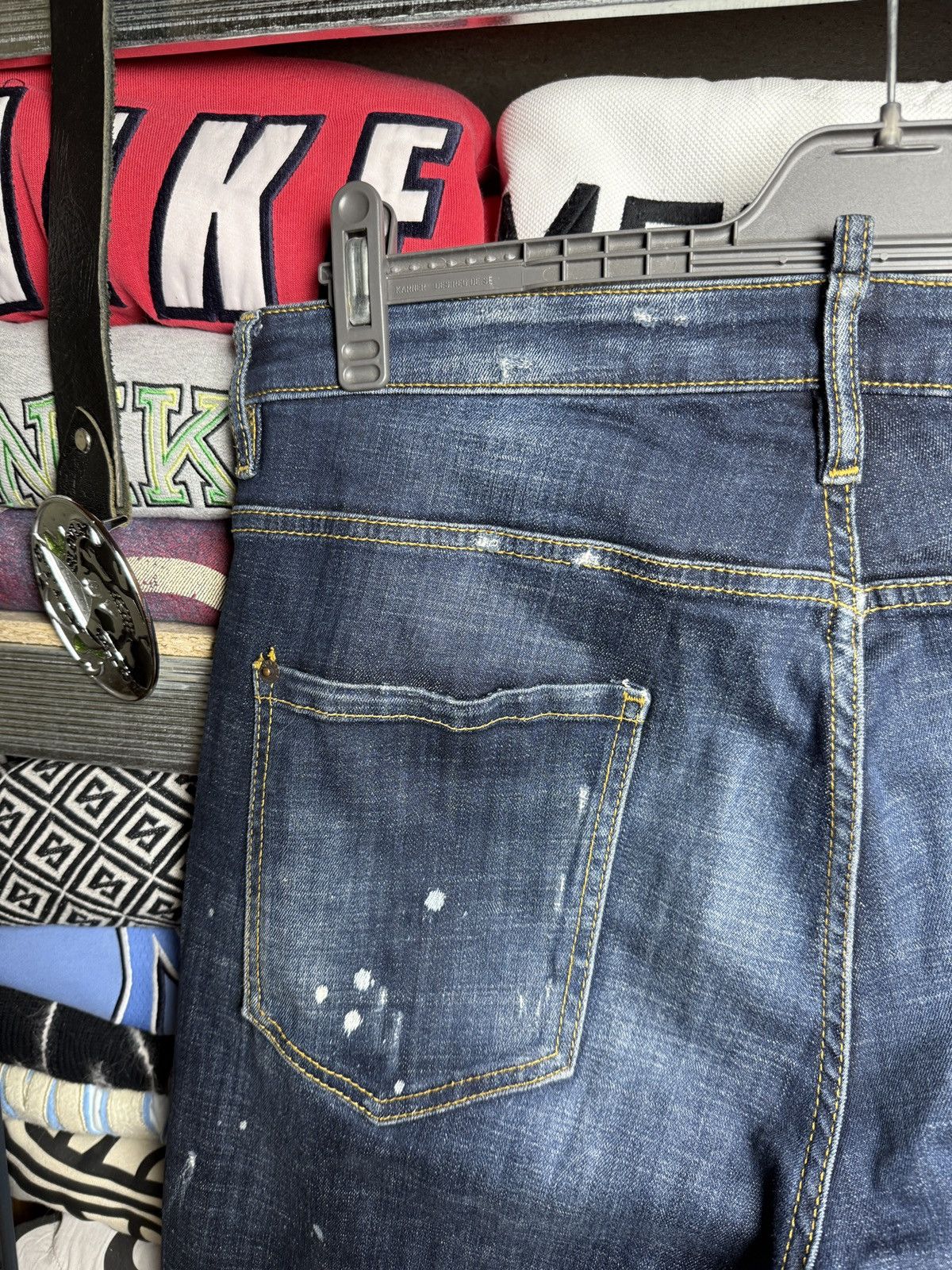 Dsquared2 Vintage Dsquared2 Distressed Raw Denim Pants Y2K Japan Style Size US 36 / EU 52 - 11 Thumbnail