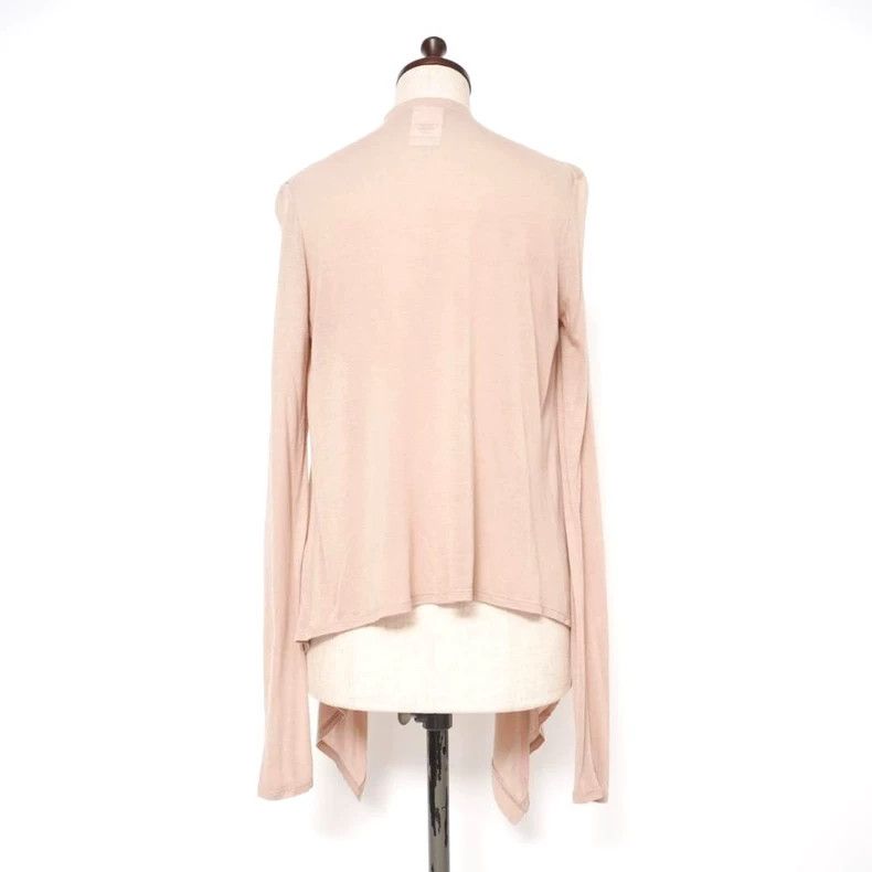 Helmut Lang HELMUT LANG sizeP Irregularly shaped nude pink cardigan Size M / US 6-8 / IT 42-44 - 2 Thumbnail