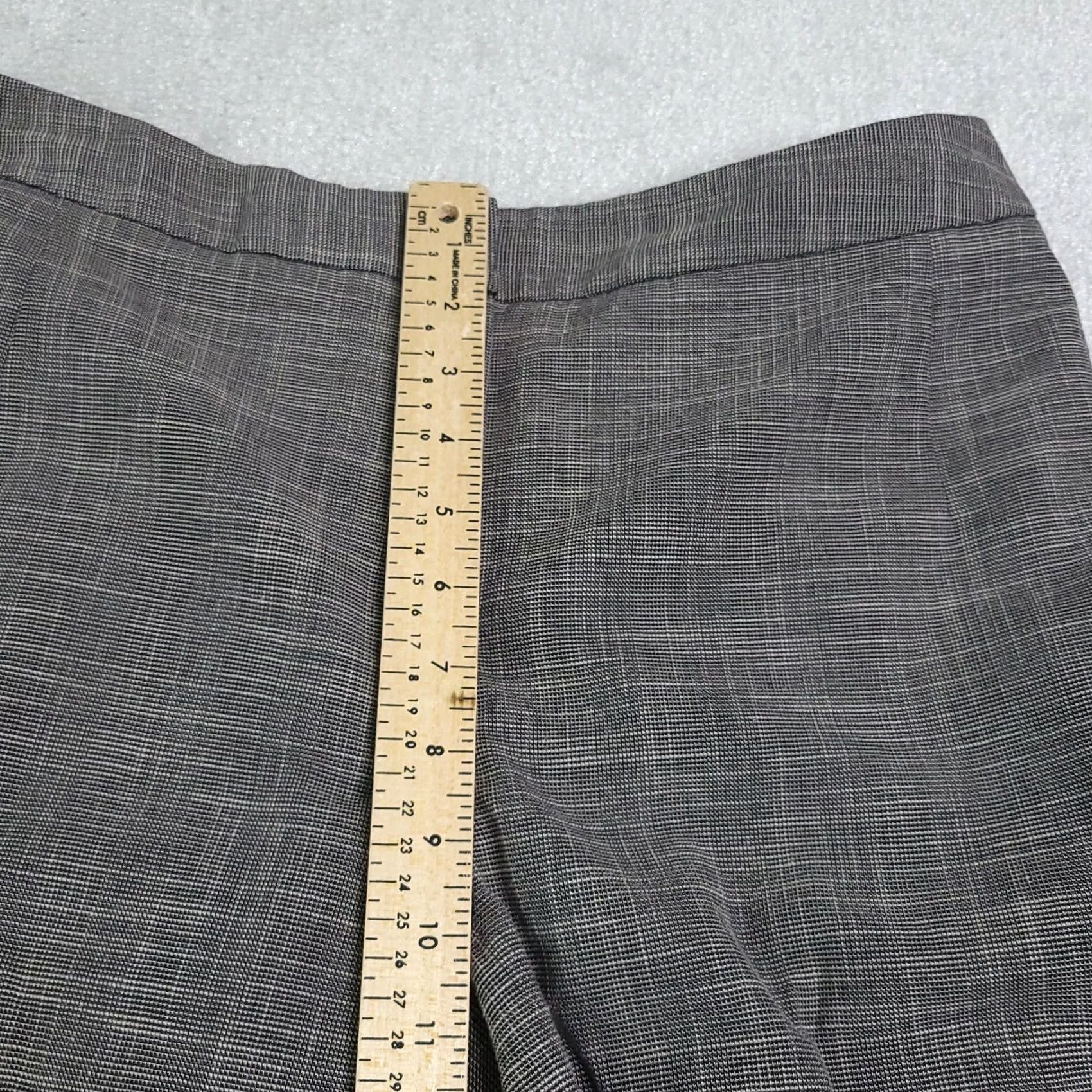 Vintage VINTAGE Larry Levine For Dress Barn Pants Women's 10 Gray Straight Leg Hook & Eye Dress Pants Womens 10 Gray Straight Leg Mens? Size 32" / US 10 / IT 46 - 6 Thumbnail