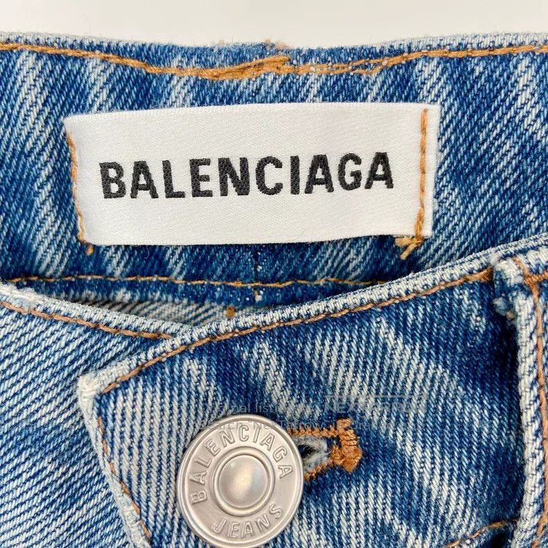 Balenciaga Balenciaga Denim Skirt Size 35" - 5 Thumbnail