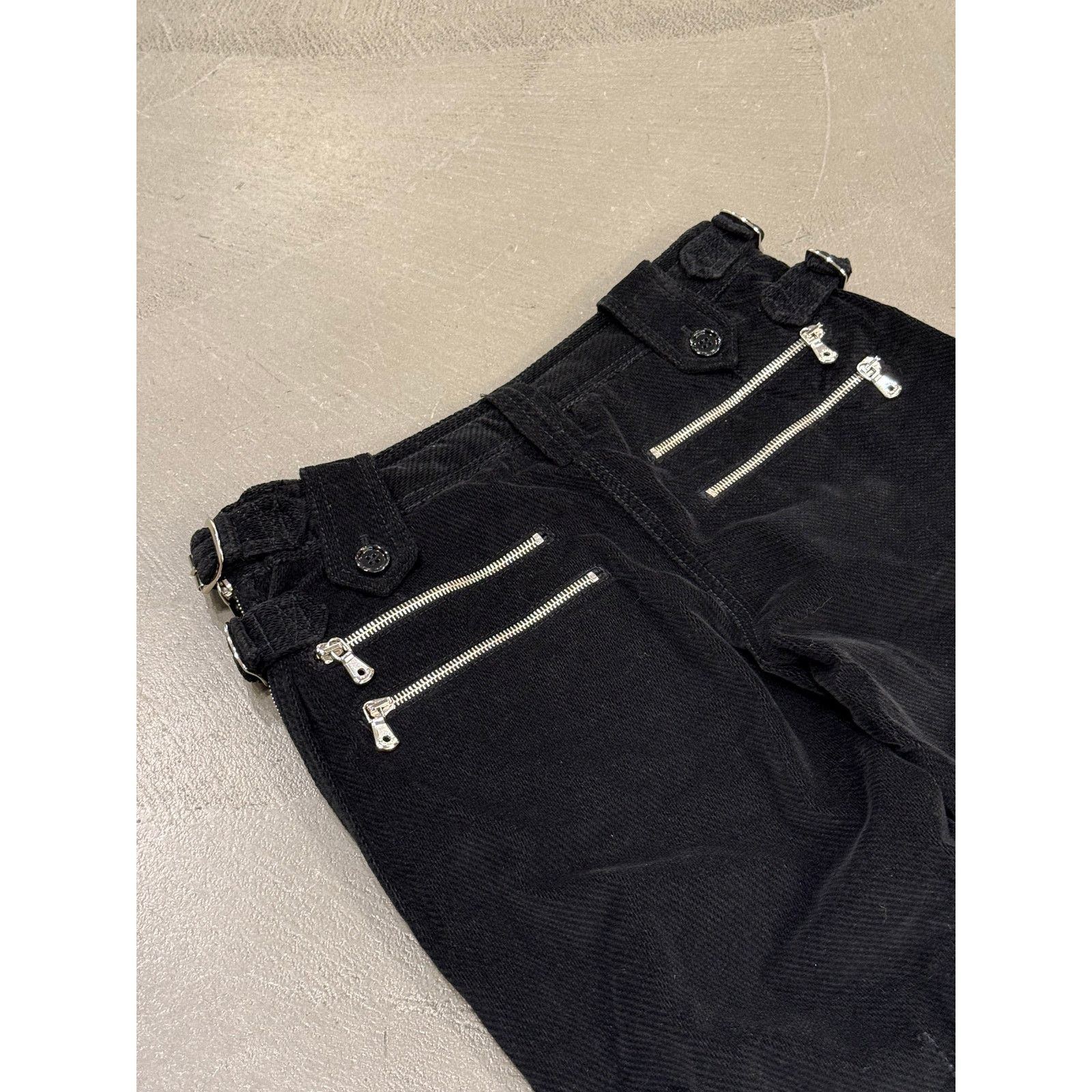 Dolce & Gabbana A/W2003 Dolce & Gabbana runway bondage corduroy biker pants Size US 26 / EU 42 - 7 Thumbnail