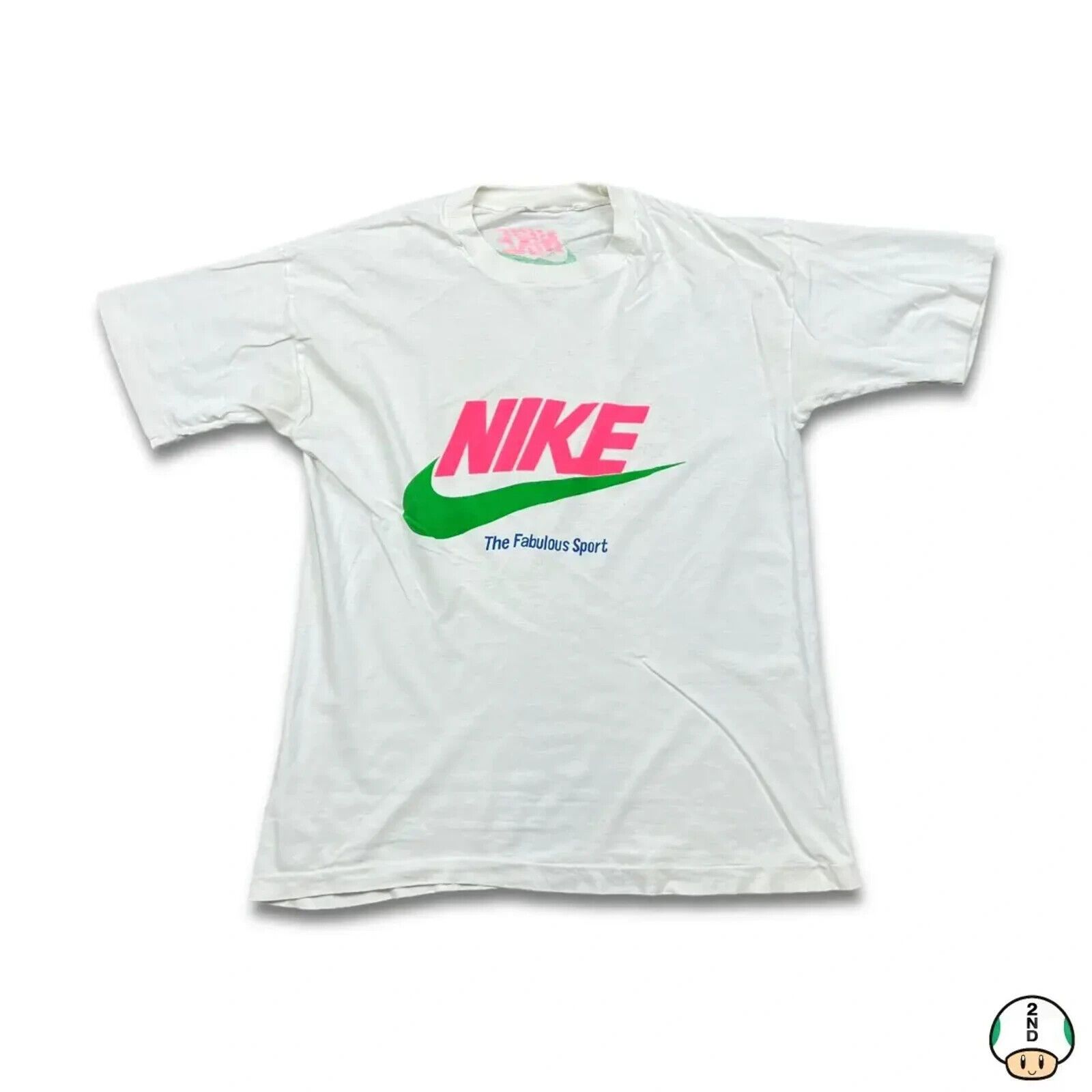 Nike Vintage 80s Nike T Shirt Fabulous Sport Single Stitched Tee Size US L / EU 52-54 / 3 - 1 Thumbnail