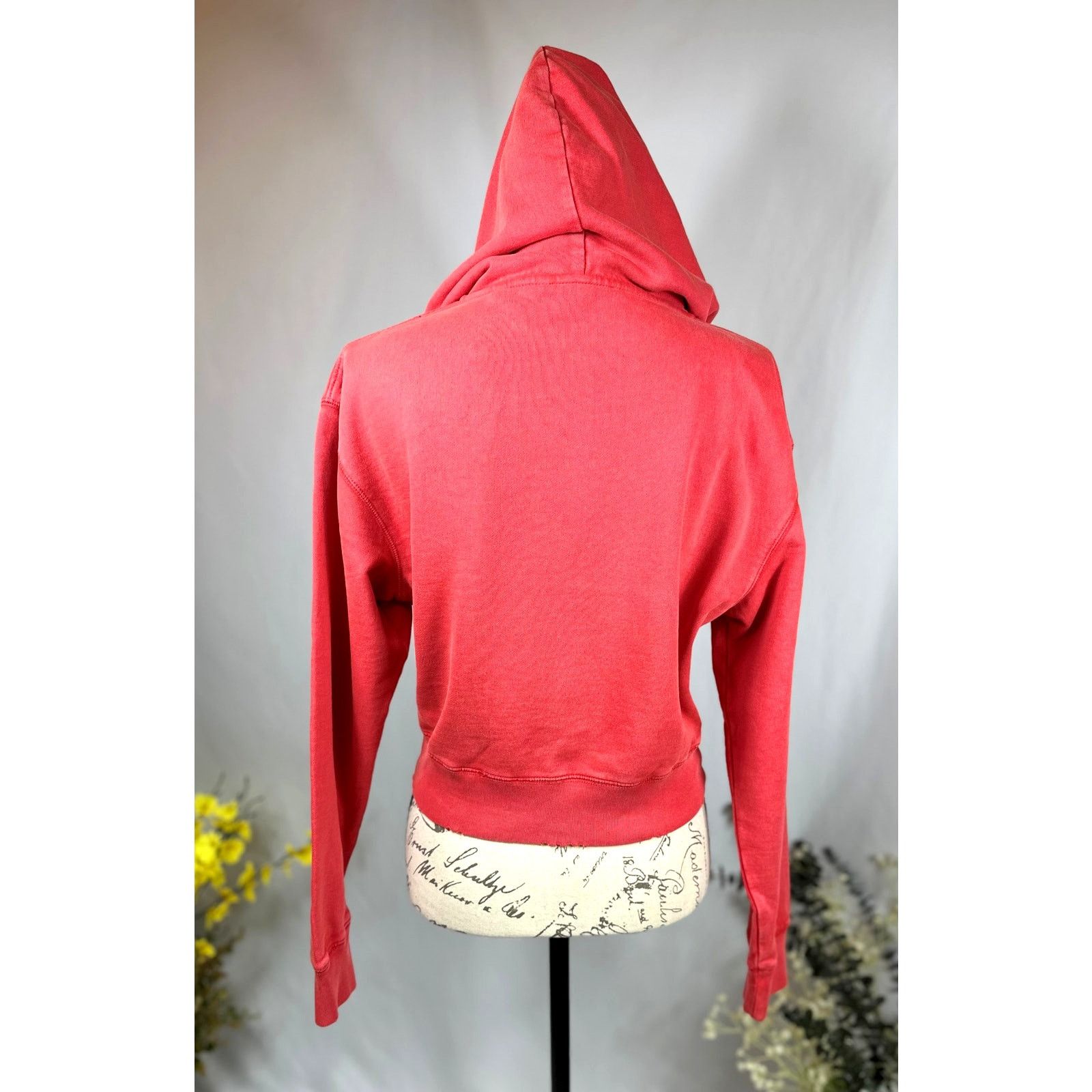 The Kooples The Kooples Text-Appliqué Zip-Through Cotton-Jersey Hoodie 4 Size S / US 4 / IT 40 - 18 Thumbnail