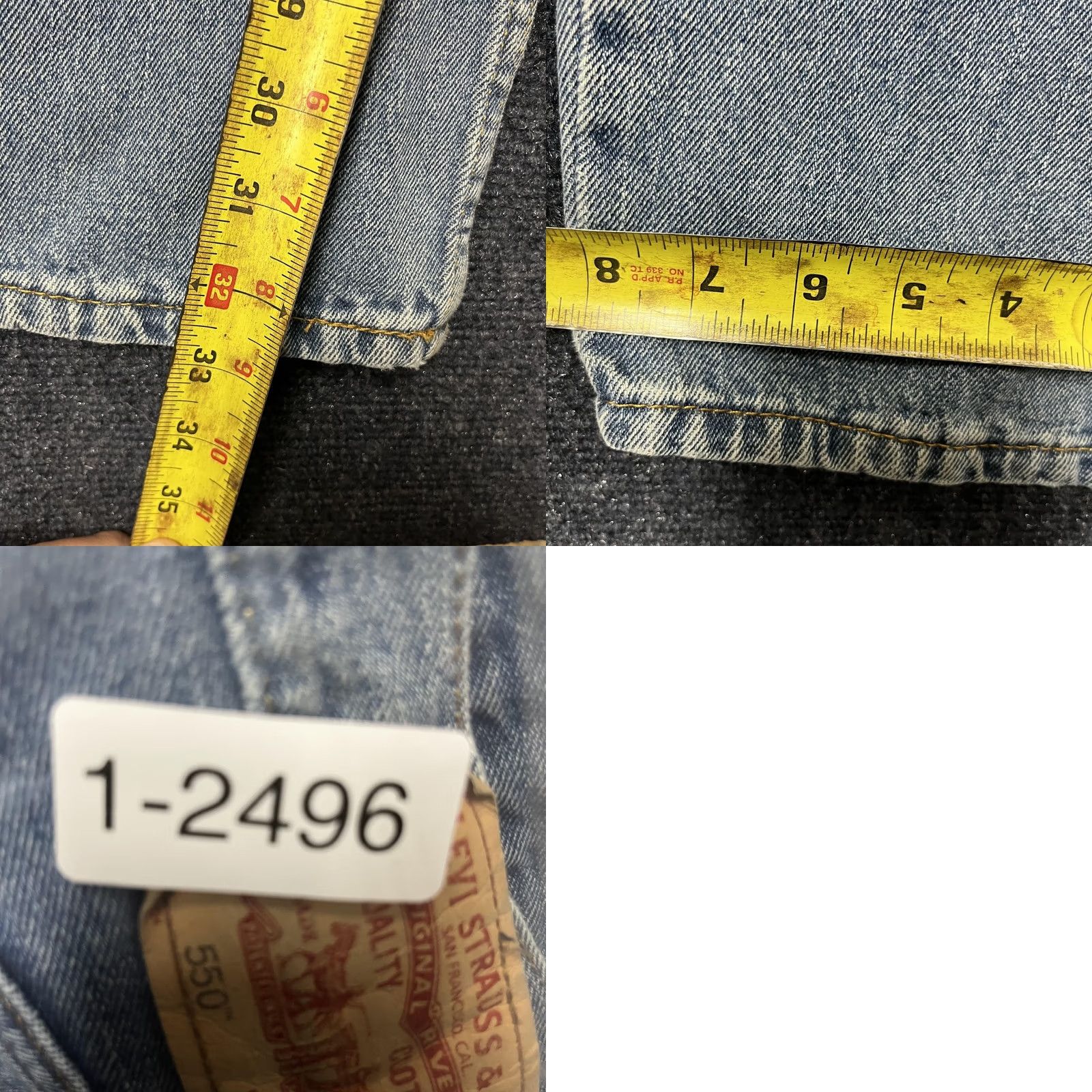 Levi's VINTAGE? Levi's 550 Jeans Mens 36x34 Blue Medium Wash Relaxed Fit Tapered Leg Denim Size US 36 / EU 52 - 8 Thumbnail