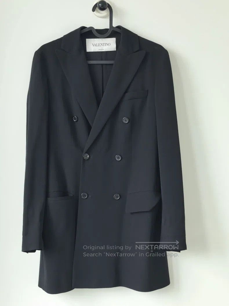 Valentino Valentino Black double-breasted blazer coat Size XS / US 0-2 / IT 36-38 - 1 Thumbnail