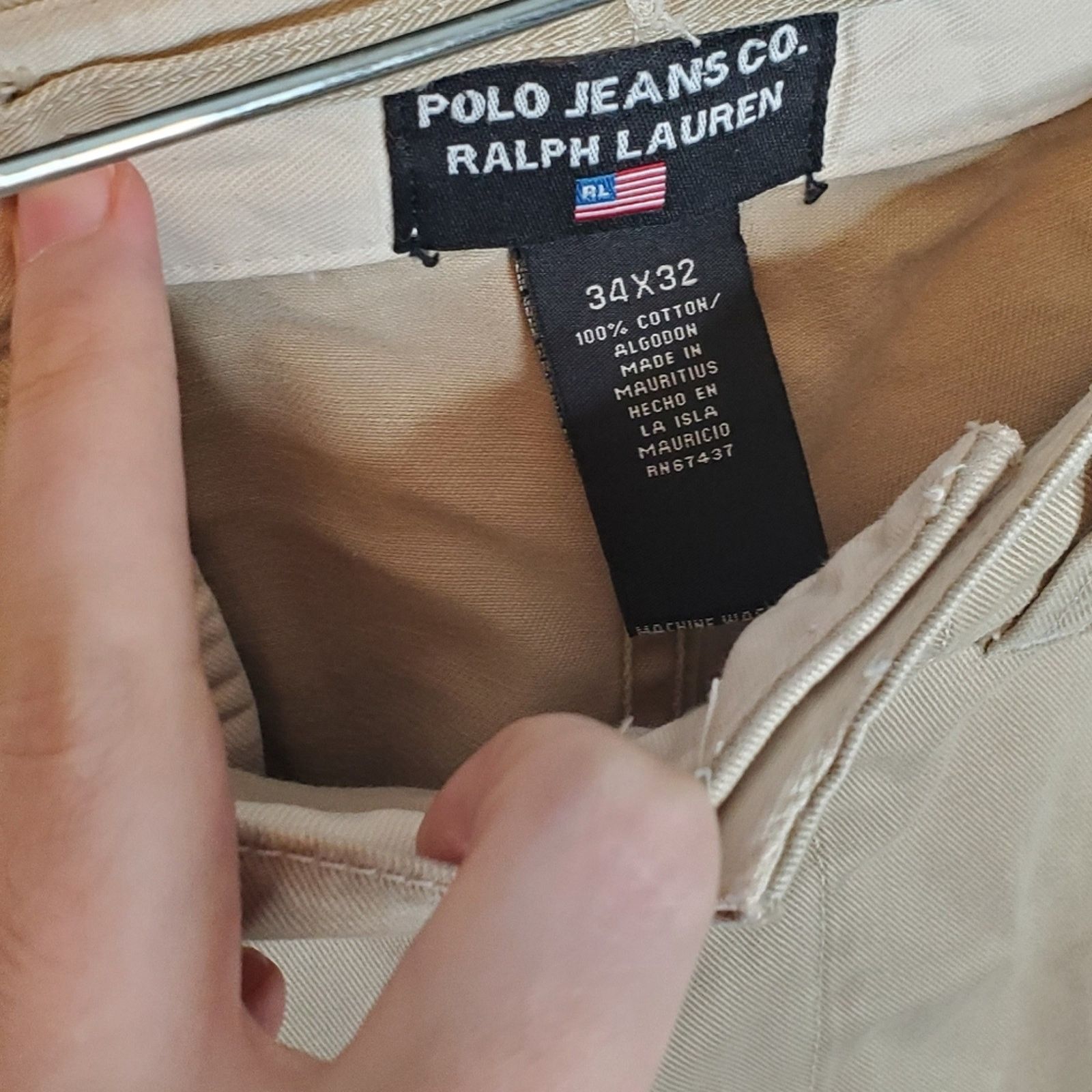 Polo Ralph Lauren Polo Jeans Co Ralph Lauren Tan Jeans 34x32 Size US 34 / EU 50 - 12 Thumbnail