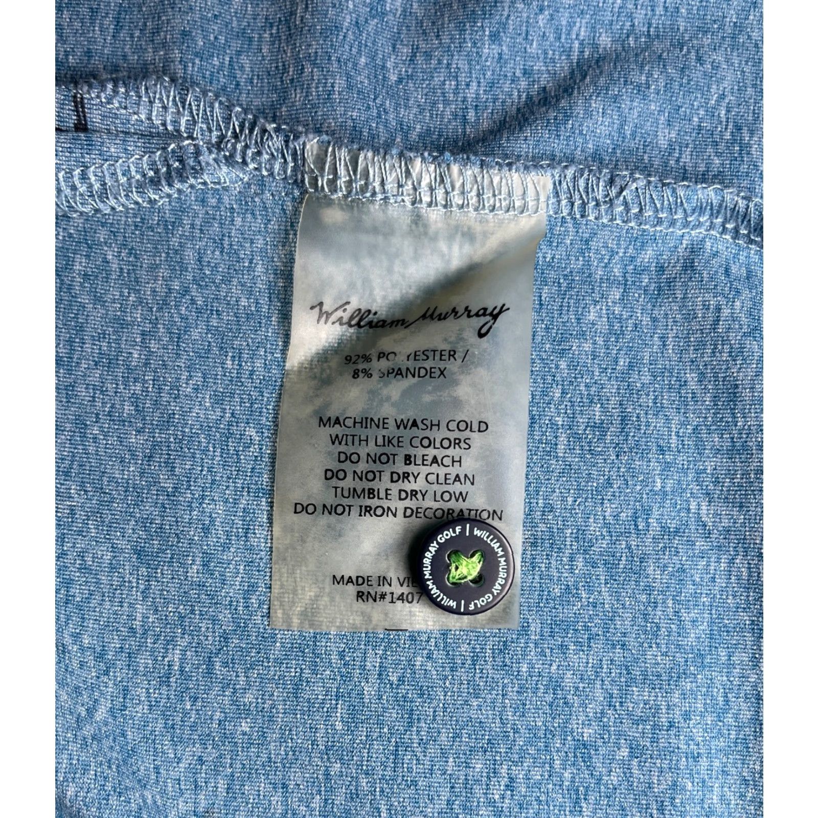 Vintage William Murray Men's Polo Shirt Polo XL Blue Sports Golf Breathable Moisture Wicking Logo Shirt Mens XL Blue Golf Size US XL / EU 56 / 4 - 7 Thumbnail