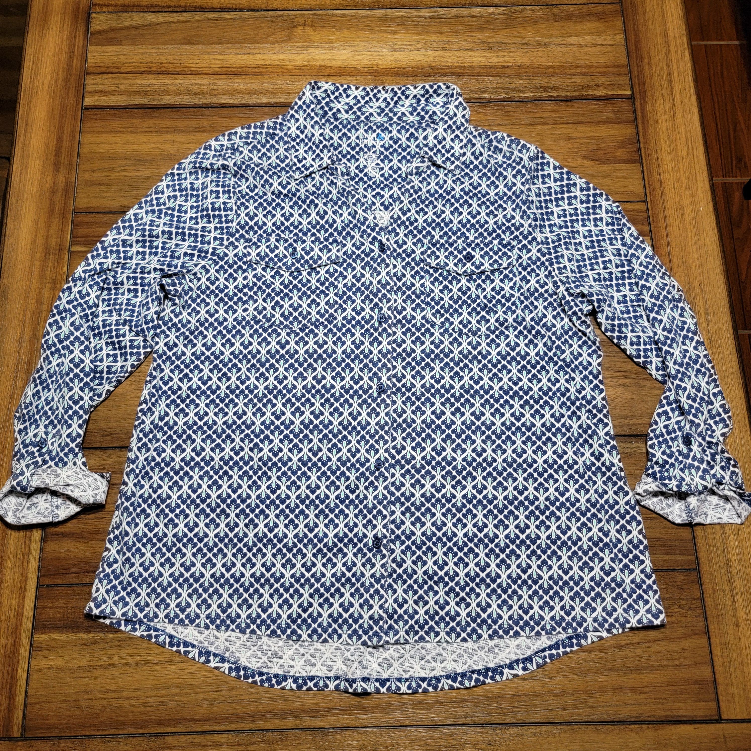 Croft & Barrow Croft & Barrow LS Full Button Blouse - Size Large Size L / US 10 / IT 46 - 1 Thumbnail