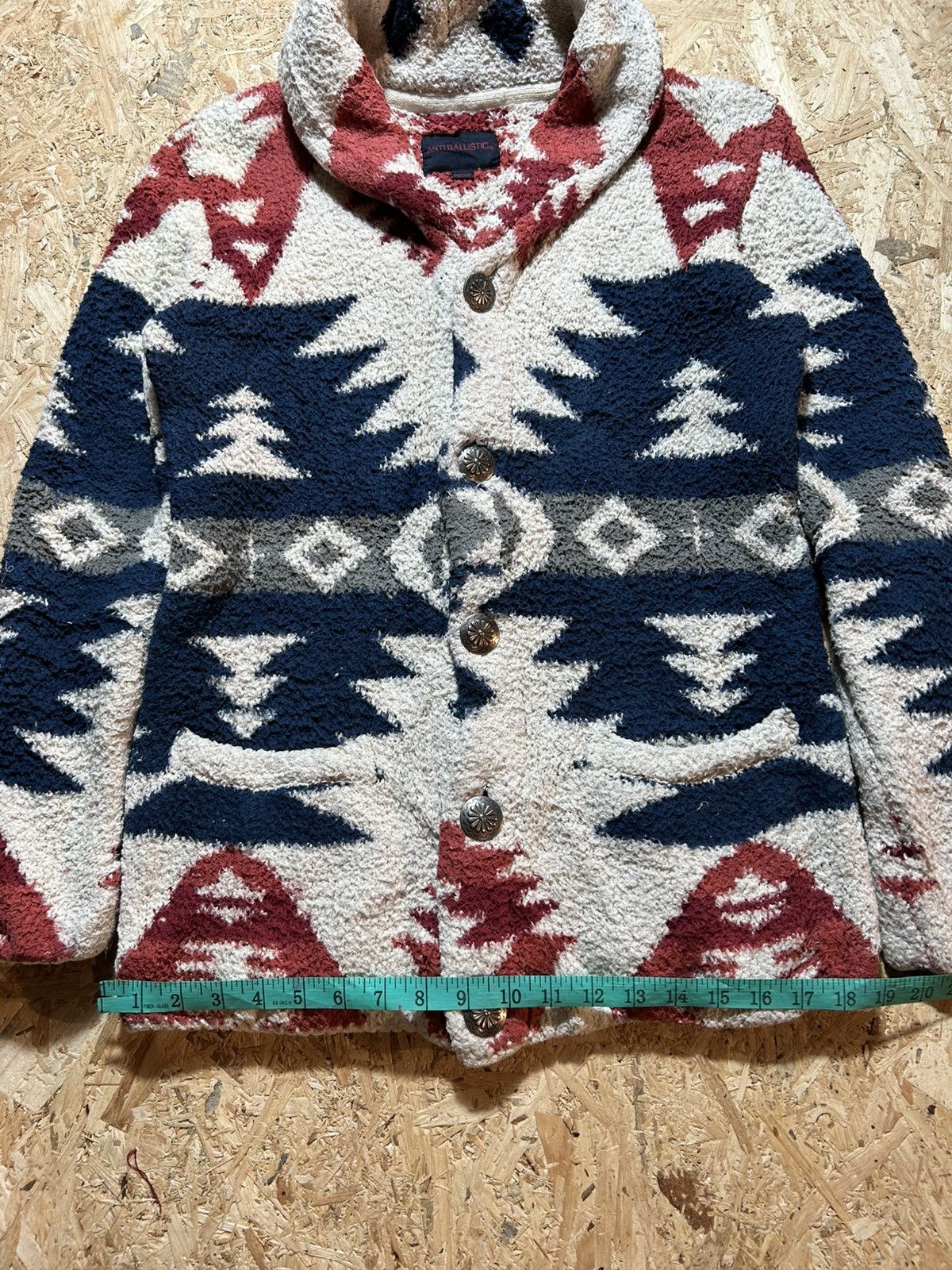 Japanese Brand Anti Ballistic Navajo Aztec Chimayo Fleece Size US M / EU 48-50 / 2 - 11 Thumbnail