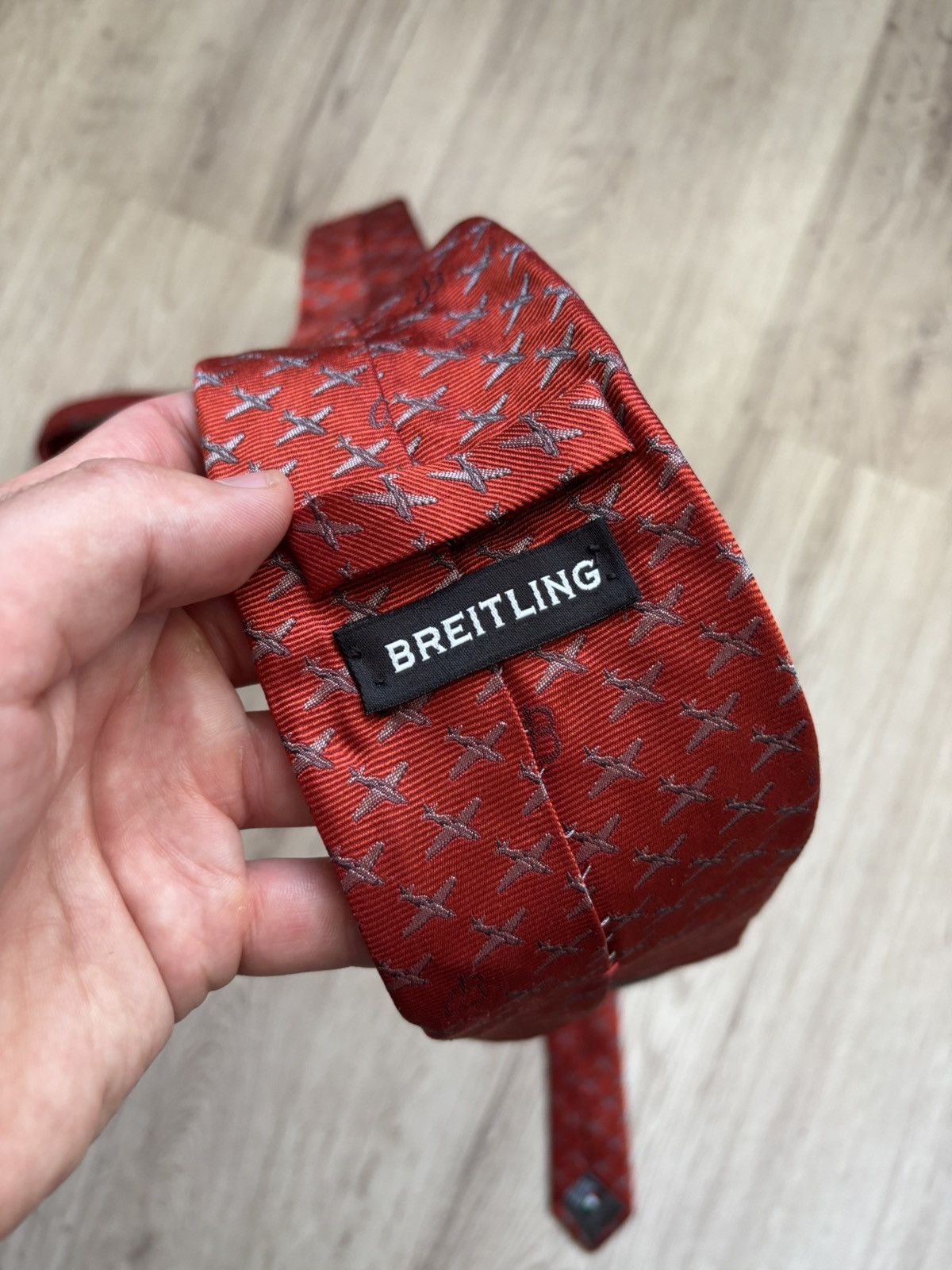 Breitling Breitling Tie Iconic Script "B Airplane" Logo Authentic Size ONE SIZE - 21 Thumbnail