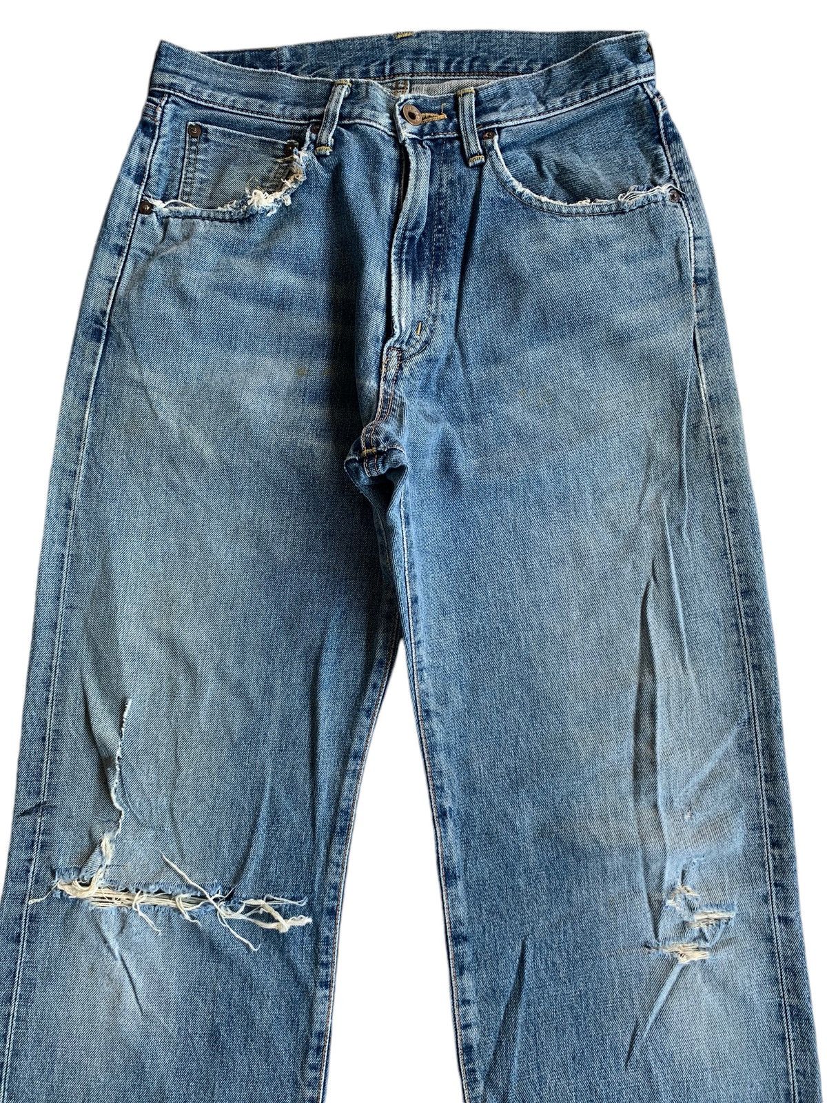 Kapital VINTAGE EDWIN 505 SELVEDGE FADED DISTRESSED DENIM 🎌☠️ Size US 29 - 7 Thumbnail