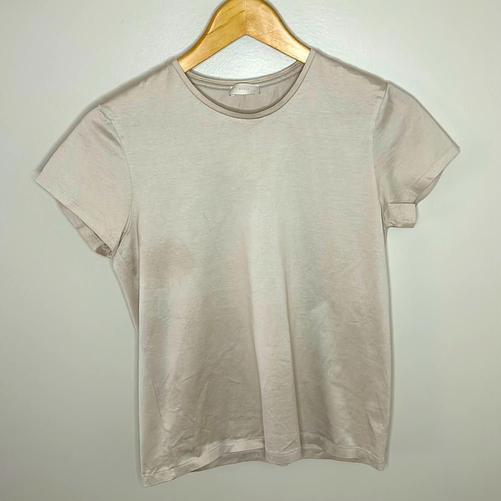 Designer SS Sateen Tee - MONDE - Small Size S / US 4 / IT 40 - 1 Thumbnail