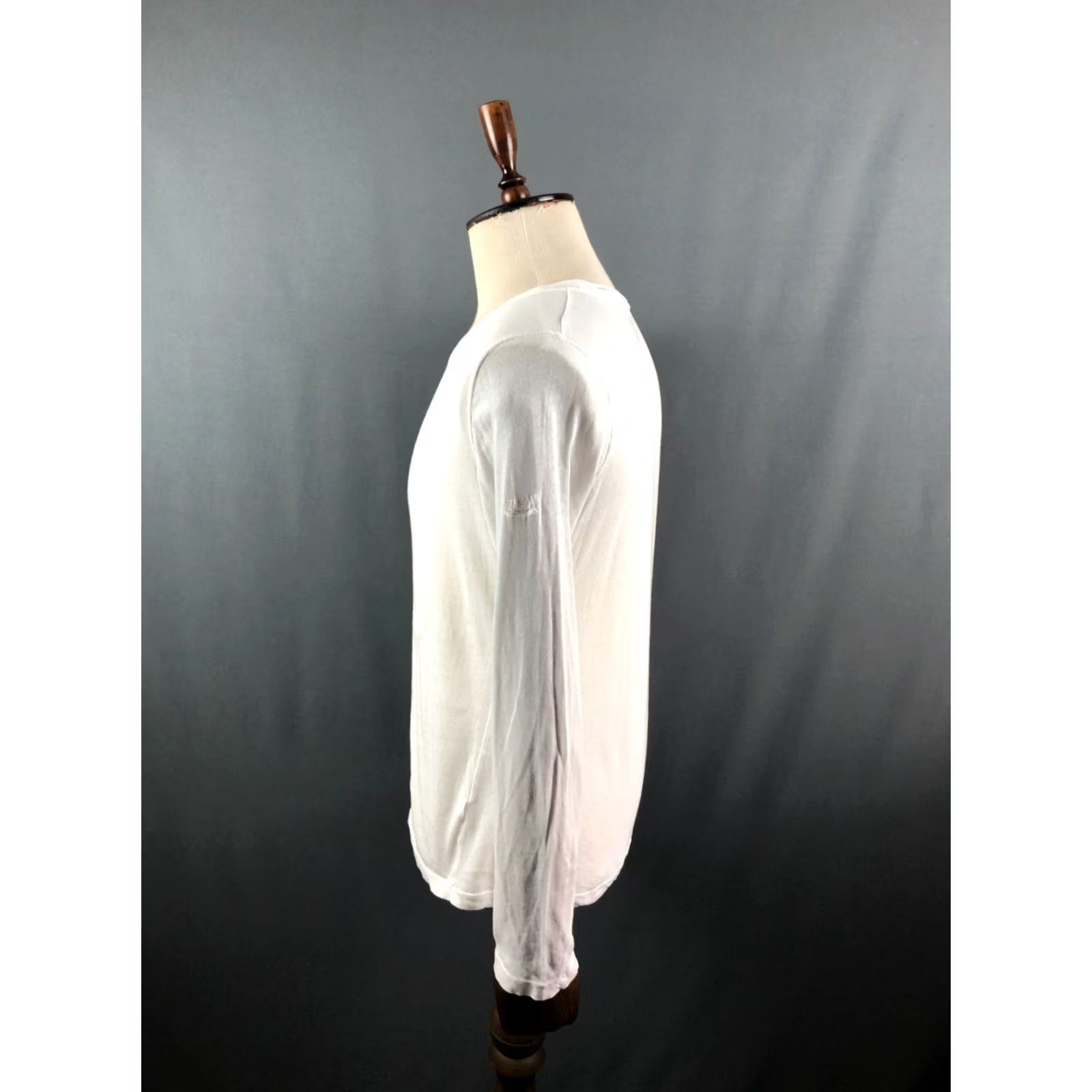 Zadig & Voltaire Zadig & Voltaire Lightweight T-Shirt Cotton Men White Printed Shirt Regular Crewneck Long Sleeve Shirt Printed Size US M / EU 48-50 / 2 - 2 Thumbnail
