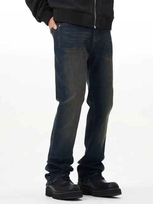 Japanese Brand Vintage high street distressed loose straight jeans Size US 34 / EU 50 - 4 Thumbnail