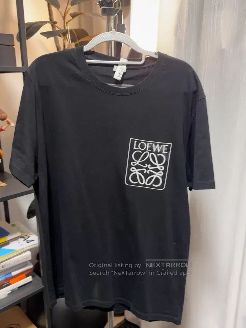Loewe Loewe Anagram Series Black Short Sleeve T-Shirt Size L / US 10 / IT 46 - 1 Thumbnail