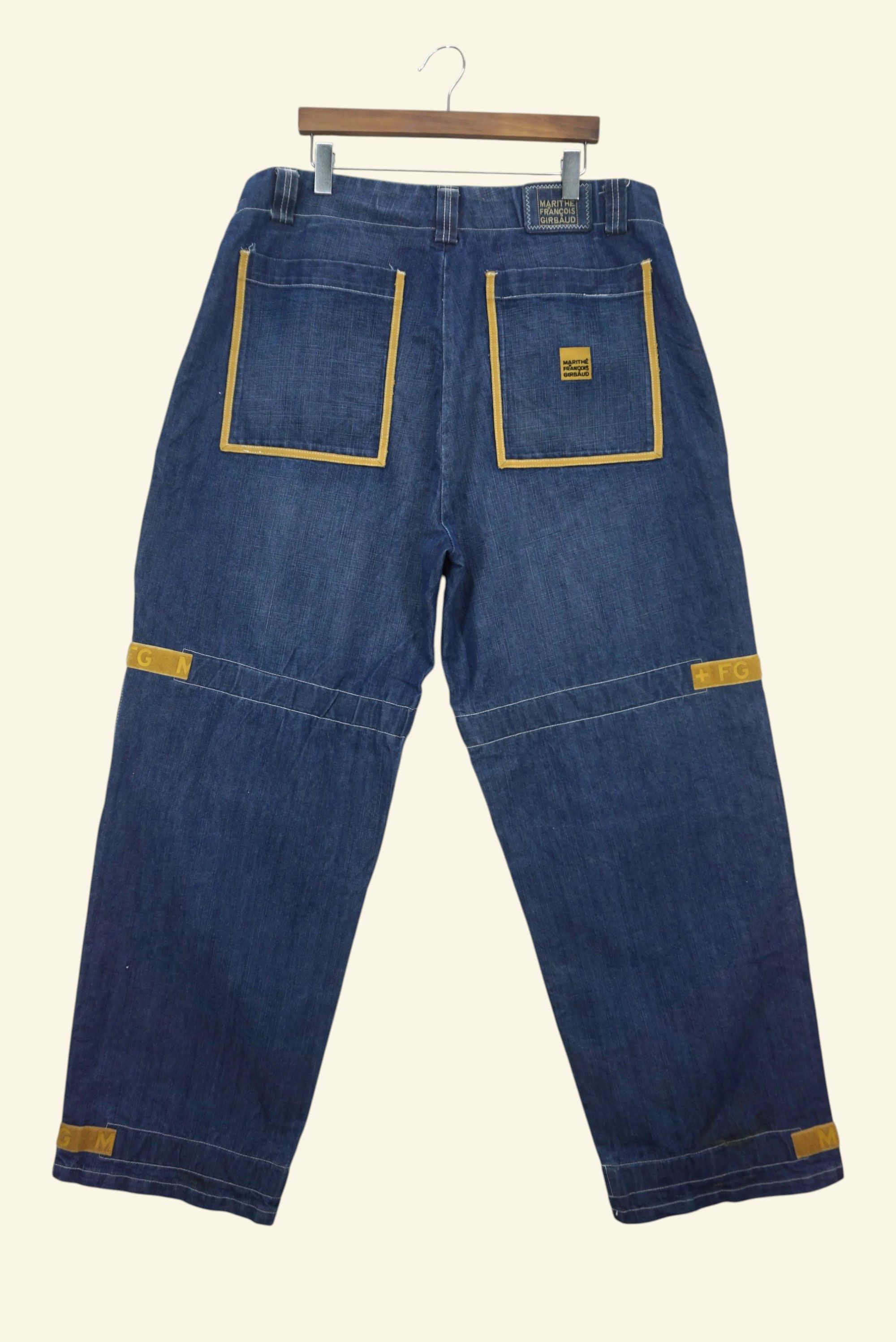 Marithe + Francois Girbaud Vintage Baggy Jeans Shutter Denim fits W42xL34 Size US 40 / EU 56 - 2 Thumbnail