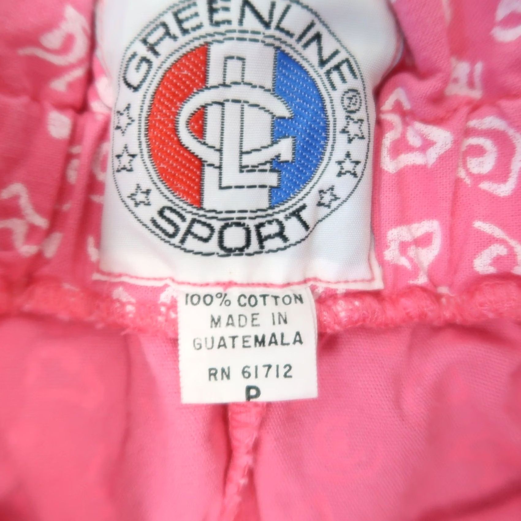 Pinko VINTAGE Greenline Sport Shorts Pink White Floral S Women 80s Size 28" / US 6 / IT 42 - 4 Thumbnail