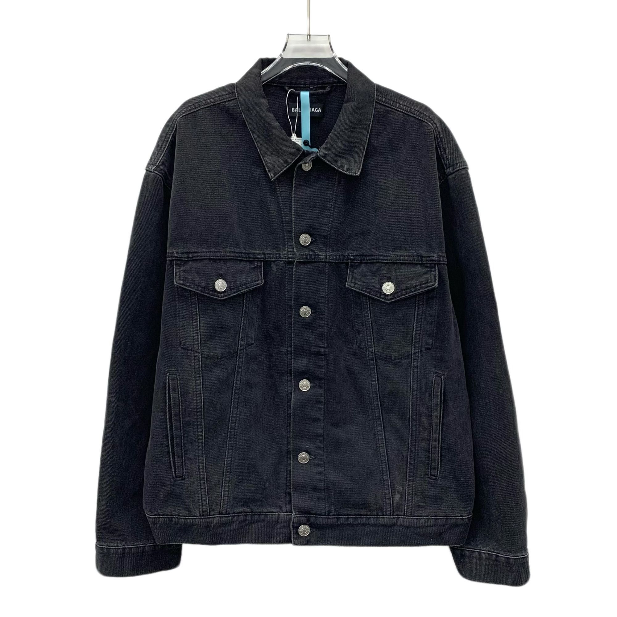 Balenciaga Balenciaga Black Cotton-Blend Denim Jacket Single