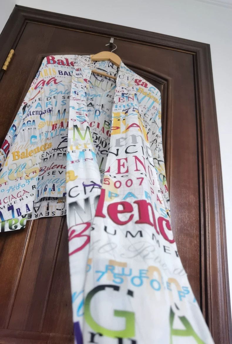 Balenciaga Balenciaga size 34 Silk Ribbon Loose Shirt Sunscreen Size S / US 4 / IT 40 - 2 Thumbnail