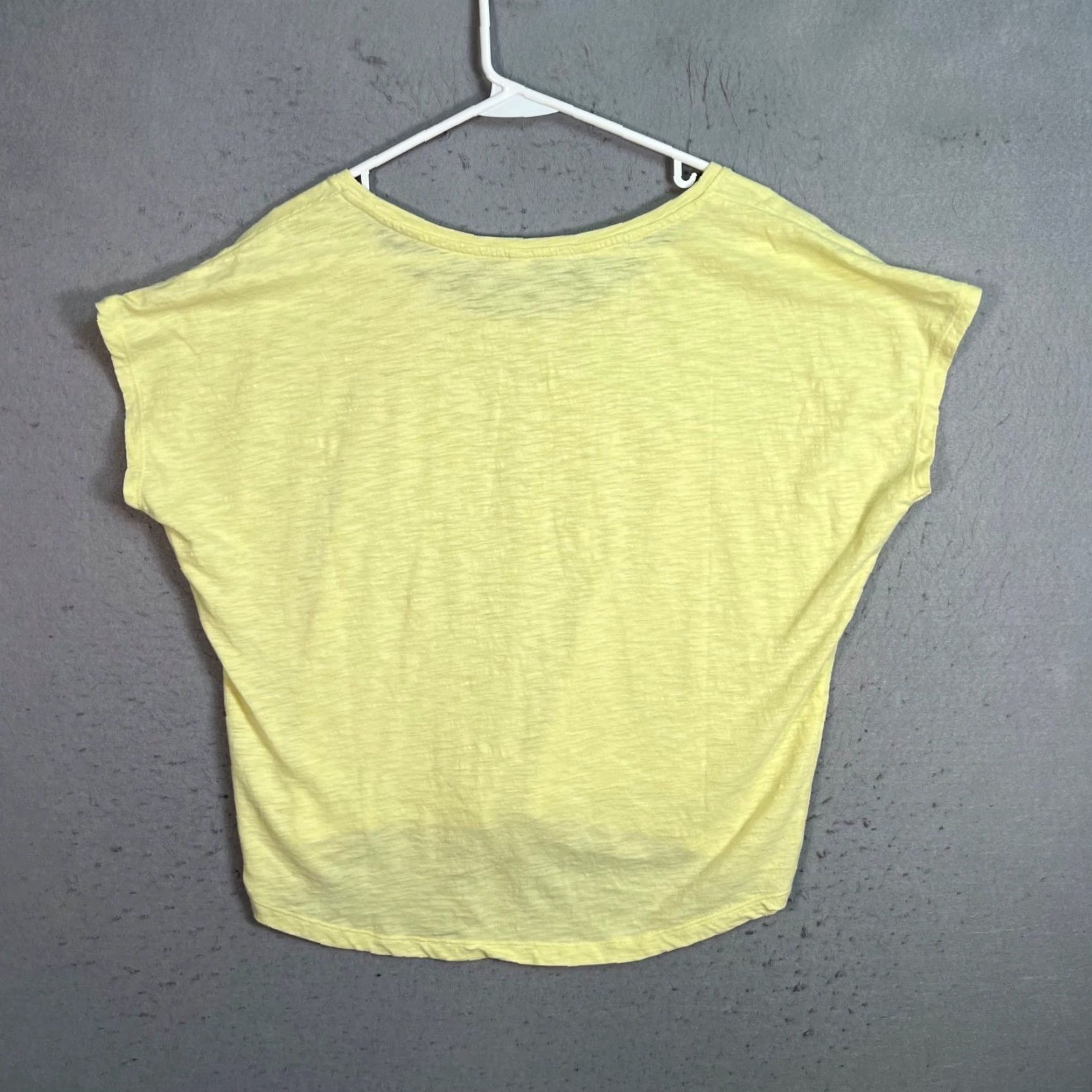 Uniqlo Uniqlo Shirt Womens Small Yellow Dolman Sleeve Top Size S / US 4 / IT 40 - 2 Thumbnail