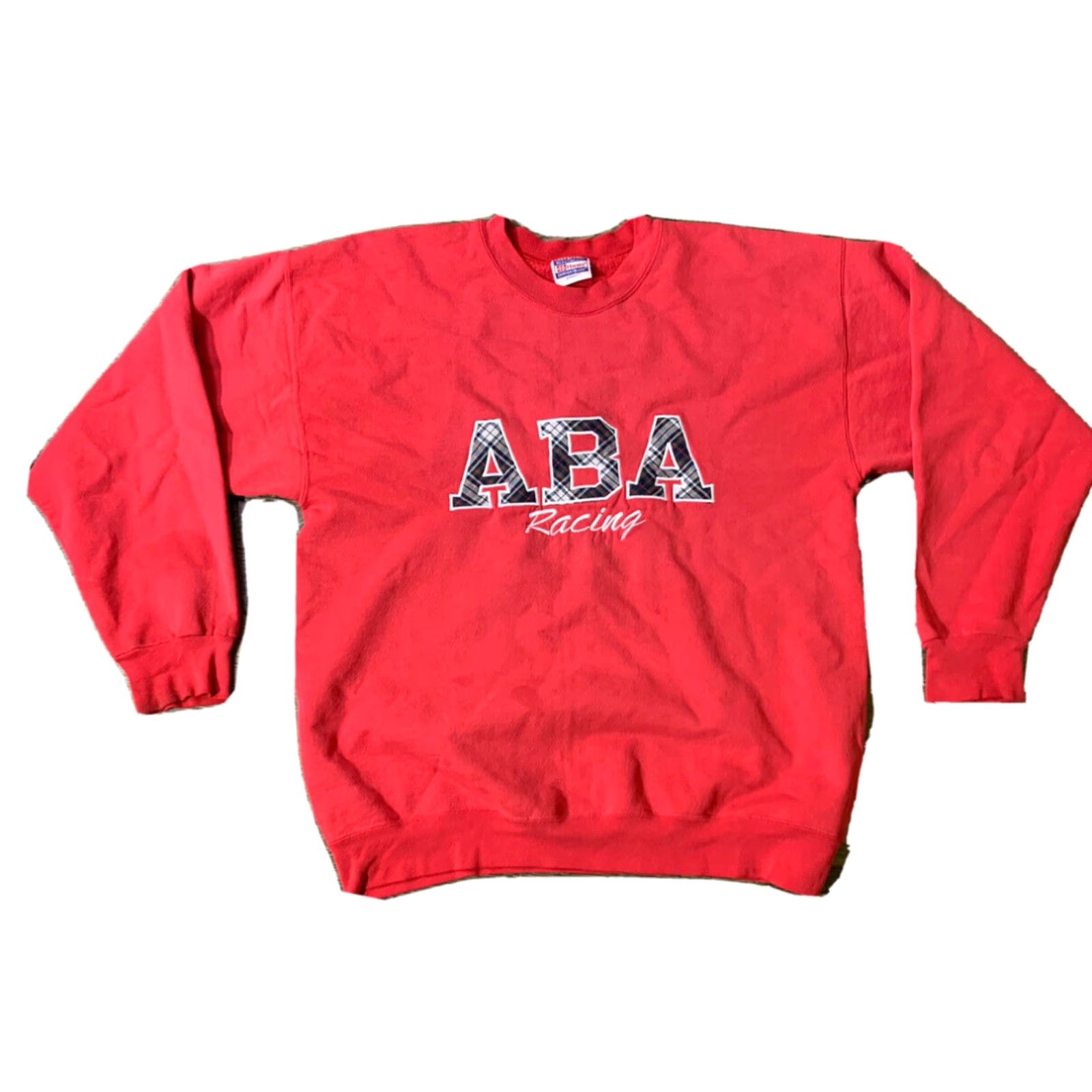 VINTAGE 90s BMX Racing Sweatshirt Red Medium Mens Pullover